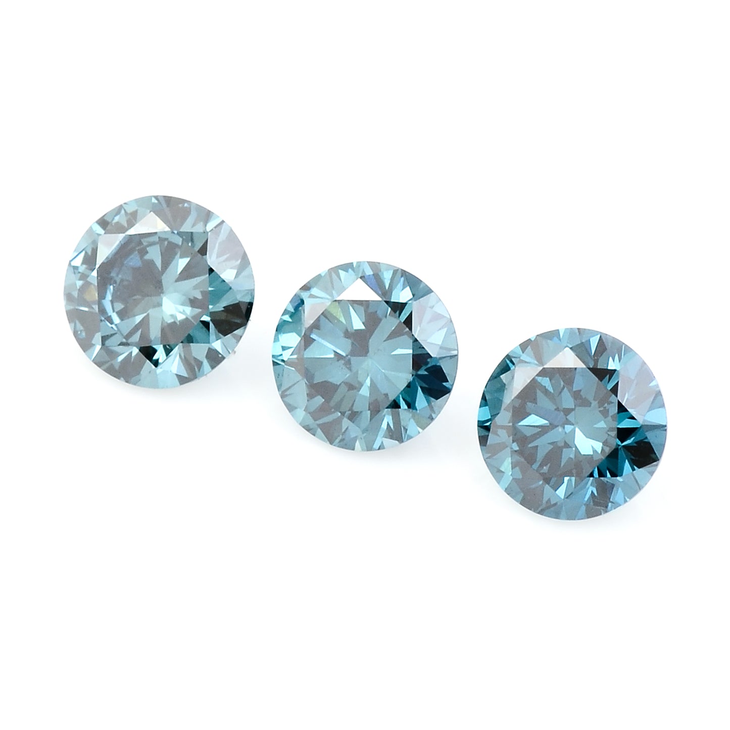 0.52 Blue Diamond Round Loose Gemstone