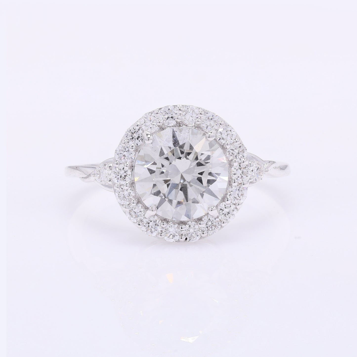 2.52 Carats Lab Grown Diamond 14K Gold Ring
