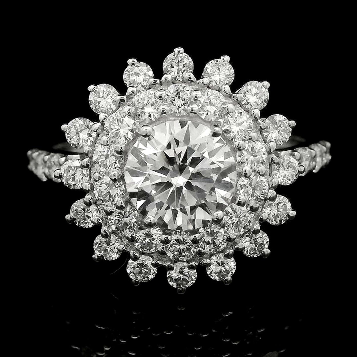 2.05 Carats Lab Grown Diamond 14K Gold Ring