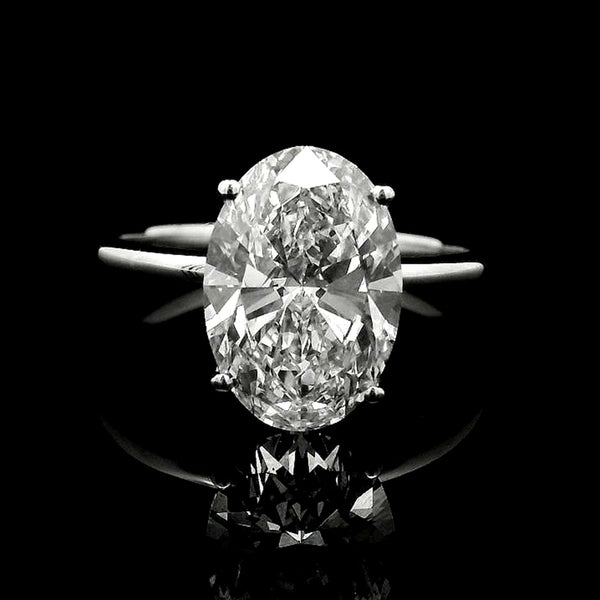 3.15 Carats Lab Grown Diamond 14K Gold Ring