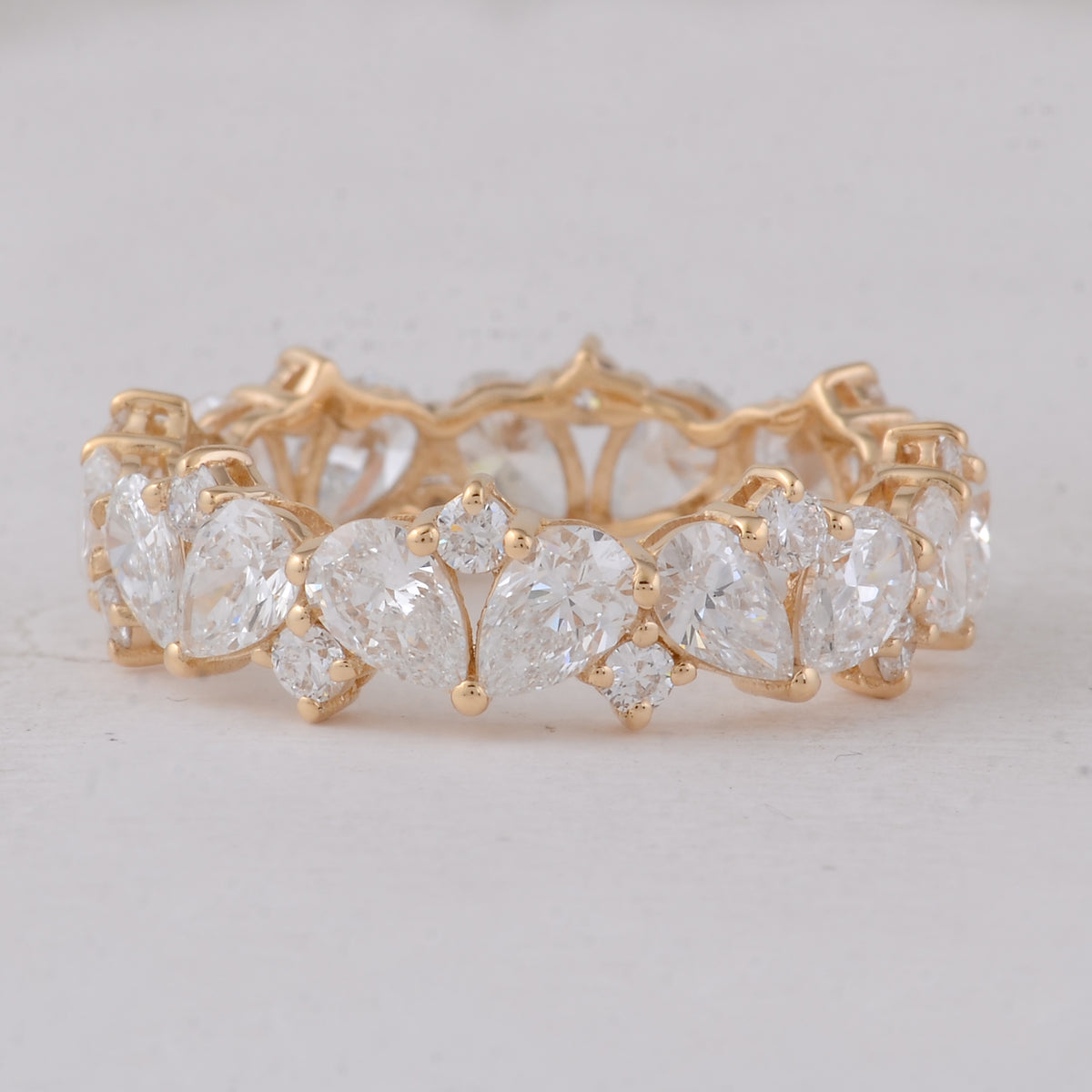 3.61 Carats Lab Grown Diamond 14K Gold Ring