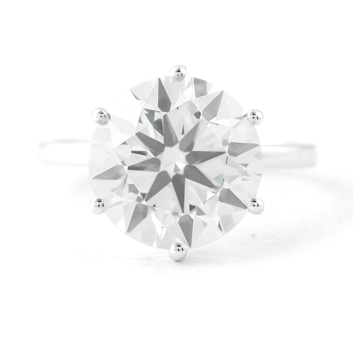 6.08 Carats Lab Grown Diamond 14K Gold Ring