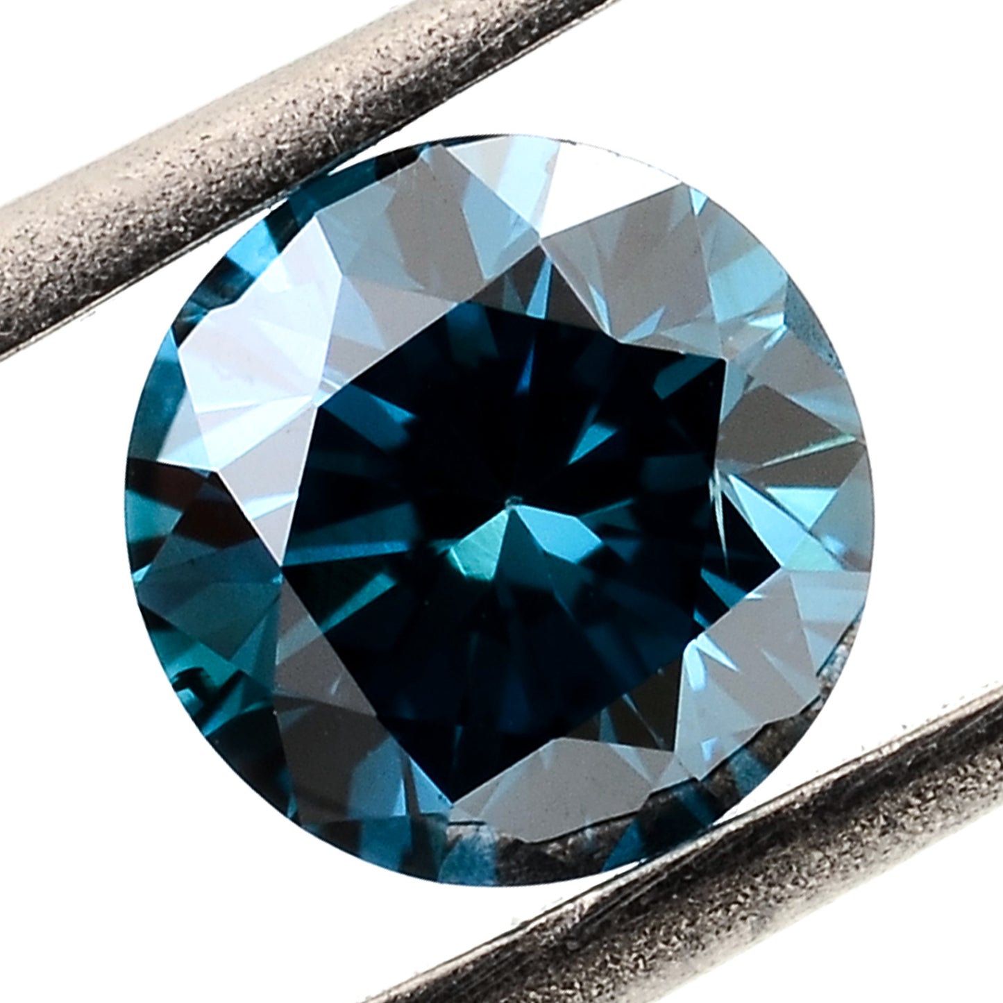 0.28 Blue Diamond Round Loose Gemstone