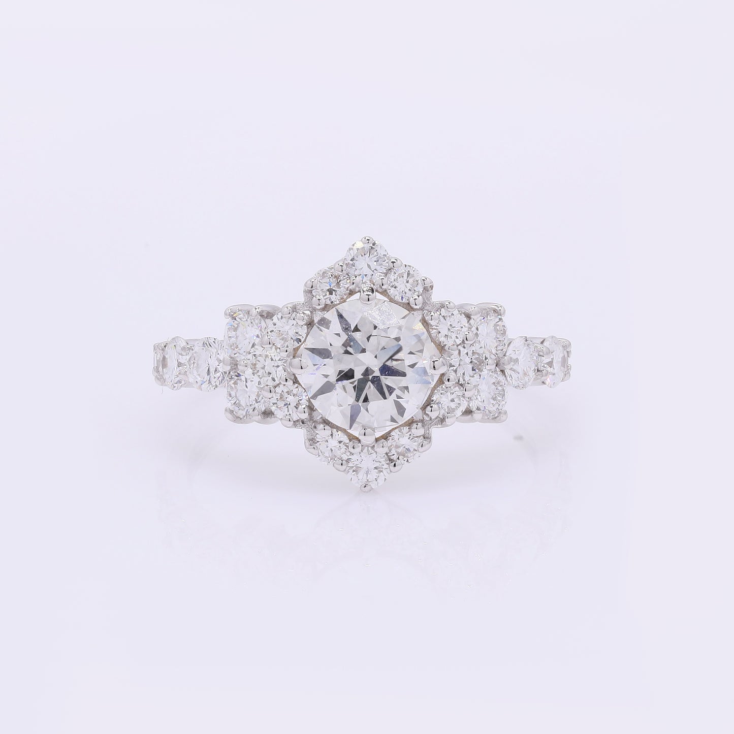 2.29 Carats Lab Grown Diamond 14K Gold Ring