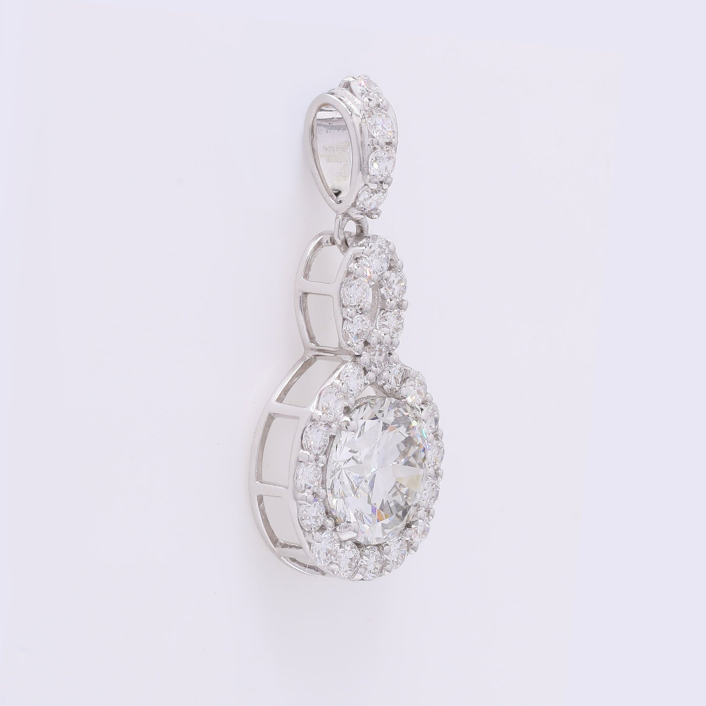 2.39 Carats Lab Grown Diamond 14K Gold Pendant