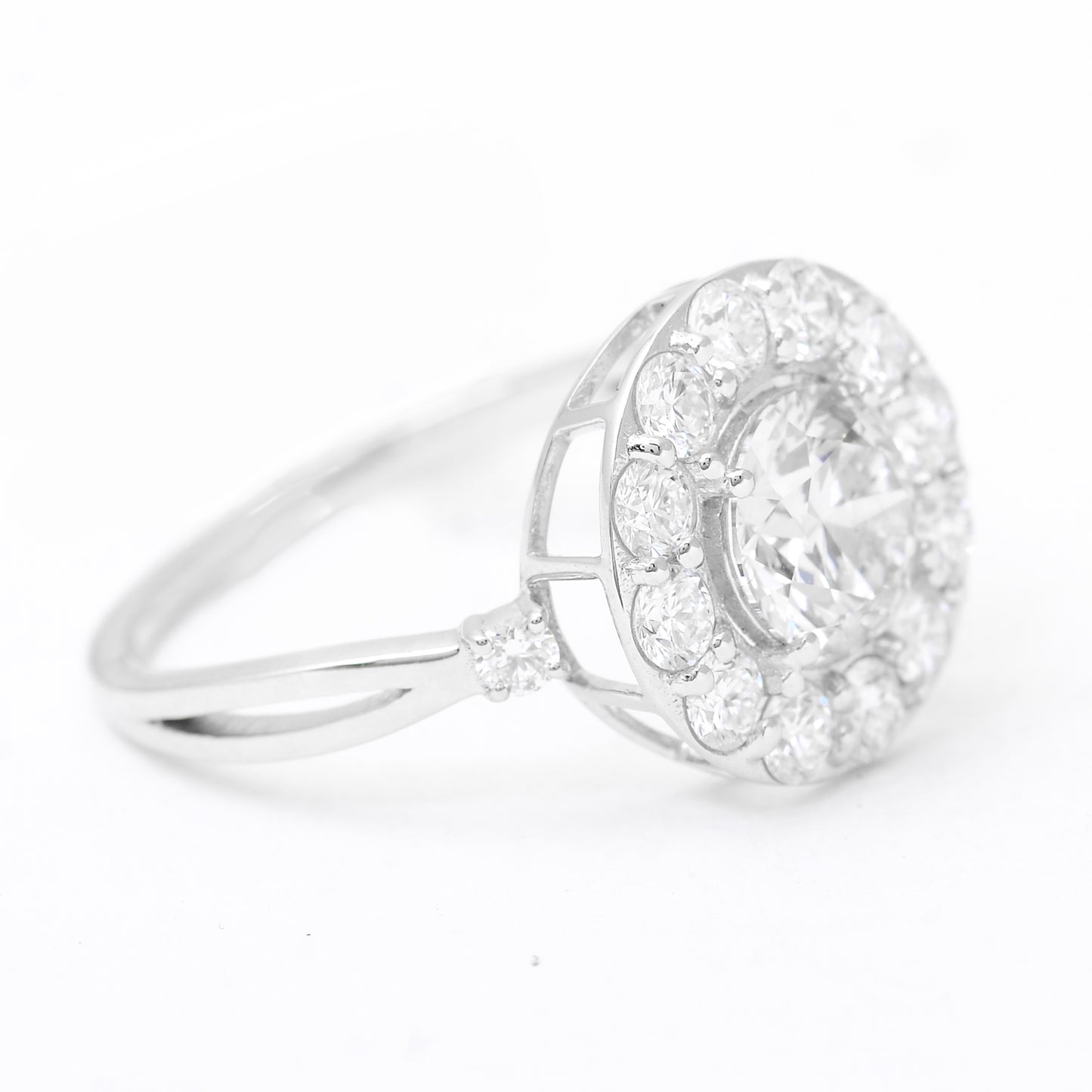2.11 Carats Lab Grown Diamond 14K Gold Ring