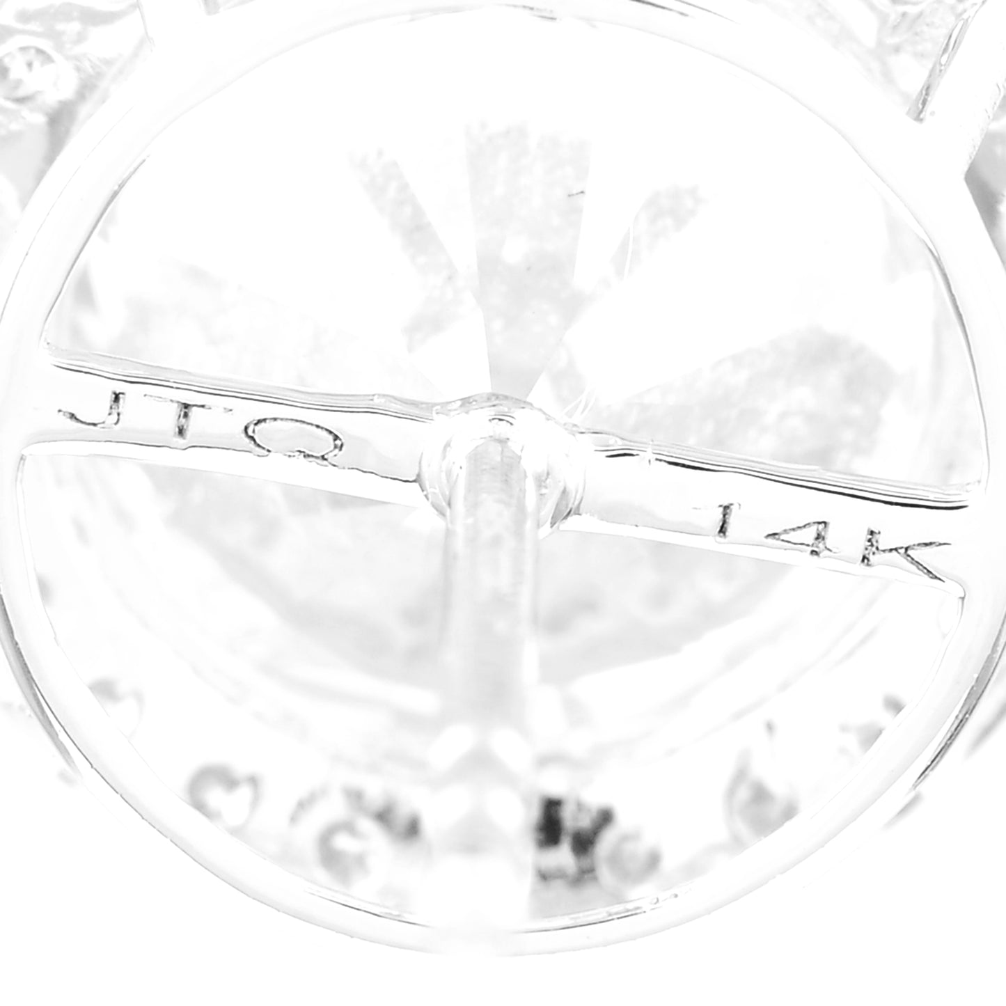 6.07 Carats Lab Grown Diamond 14K Gold Earrings