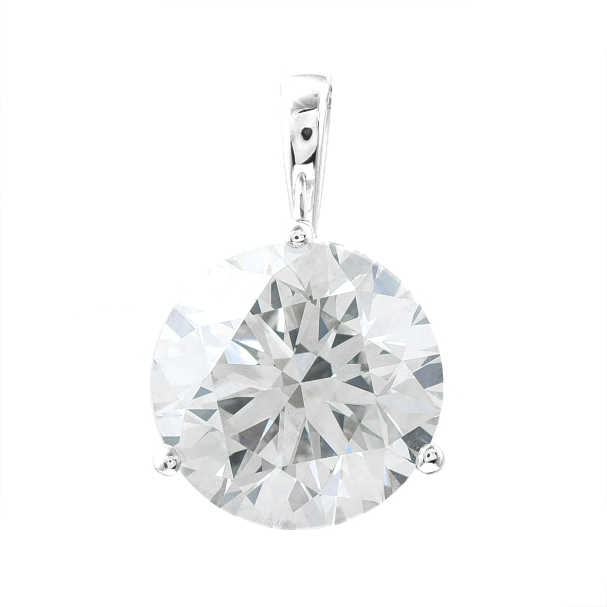 3.08 Carats Lab Grown Diamond 14K Gold Pendant