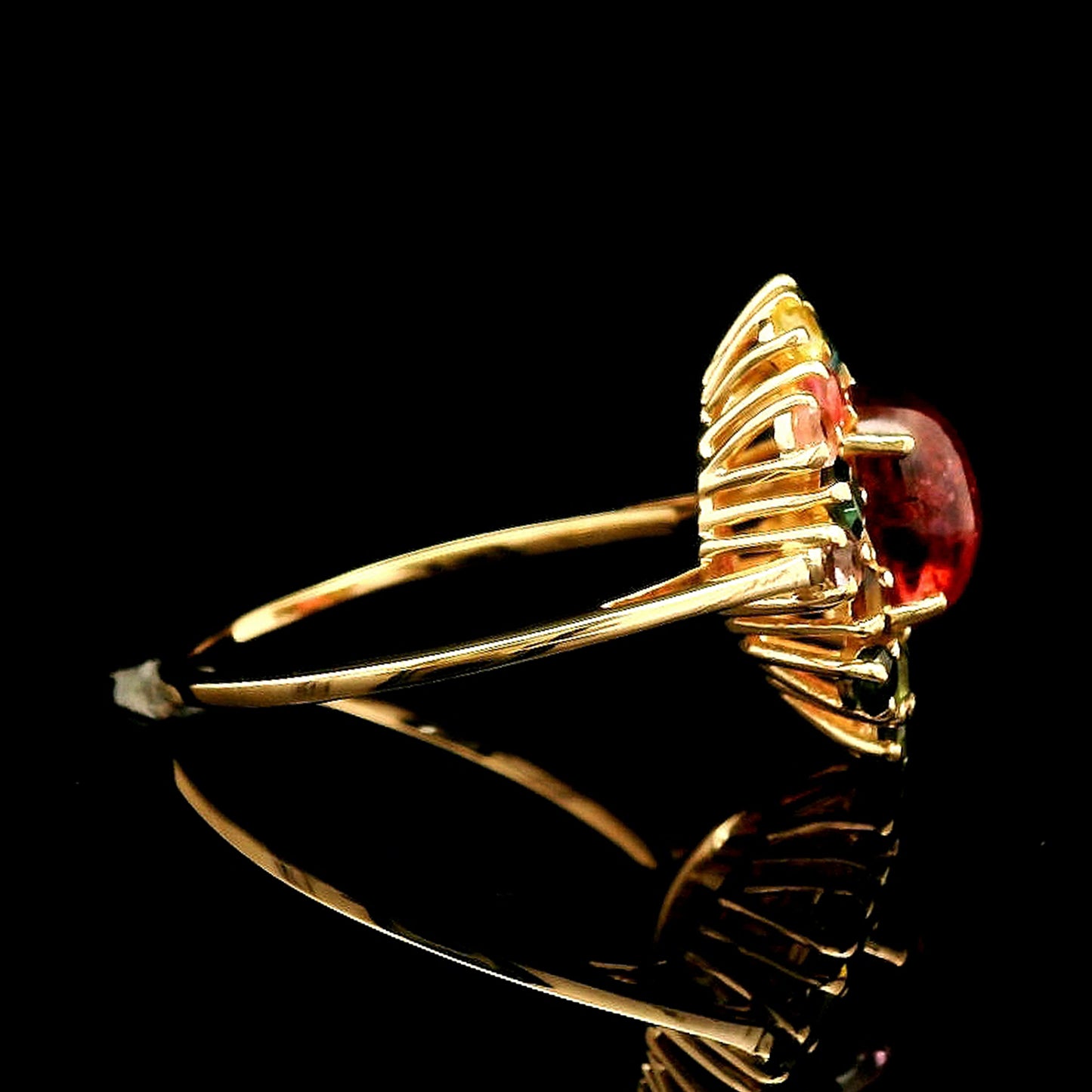 2.36 Ct Oval Tourmaline 14K Gold Ring