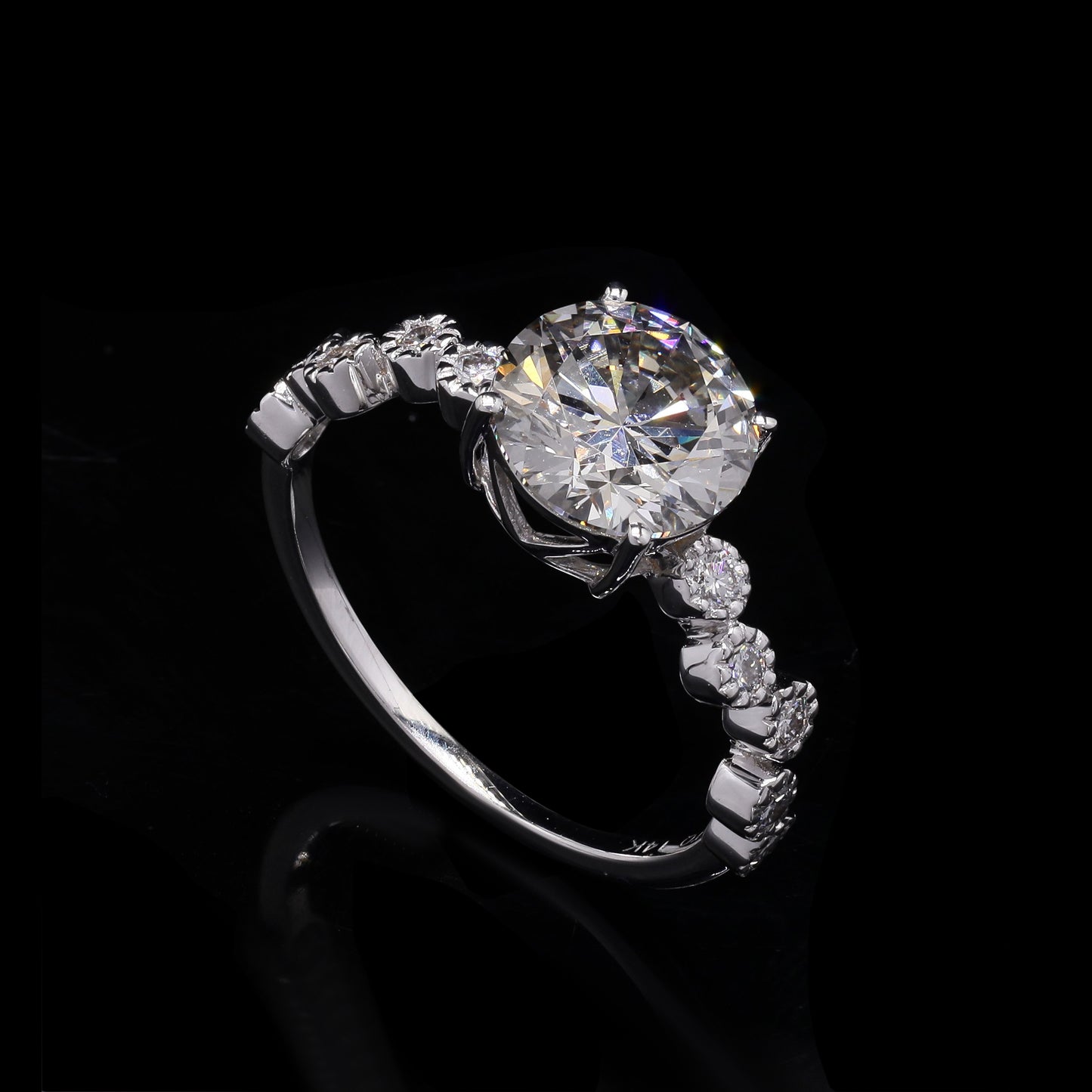 2.32 Carats Lab Grown Diamond 14K Gold Ring