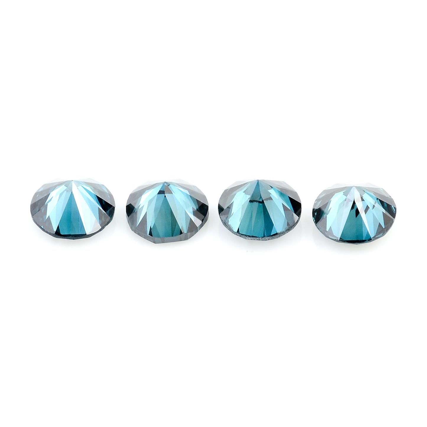 0.51 Blue Diamond Round Loose Gemstone