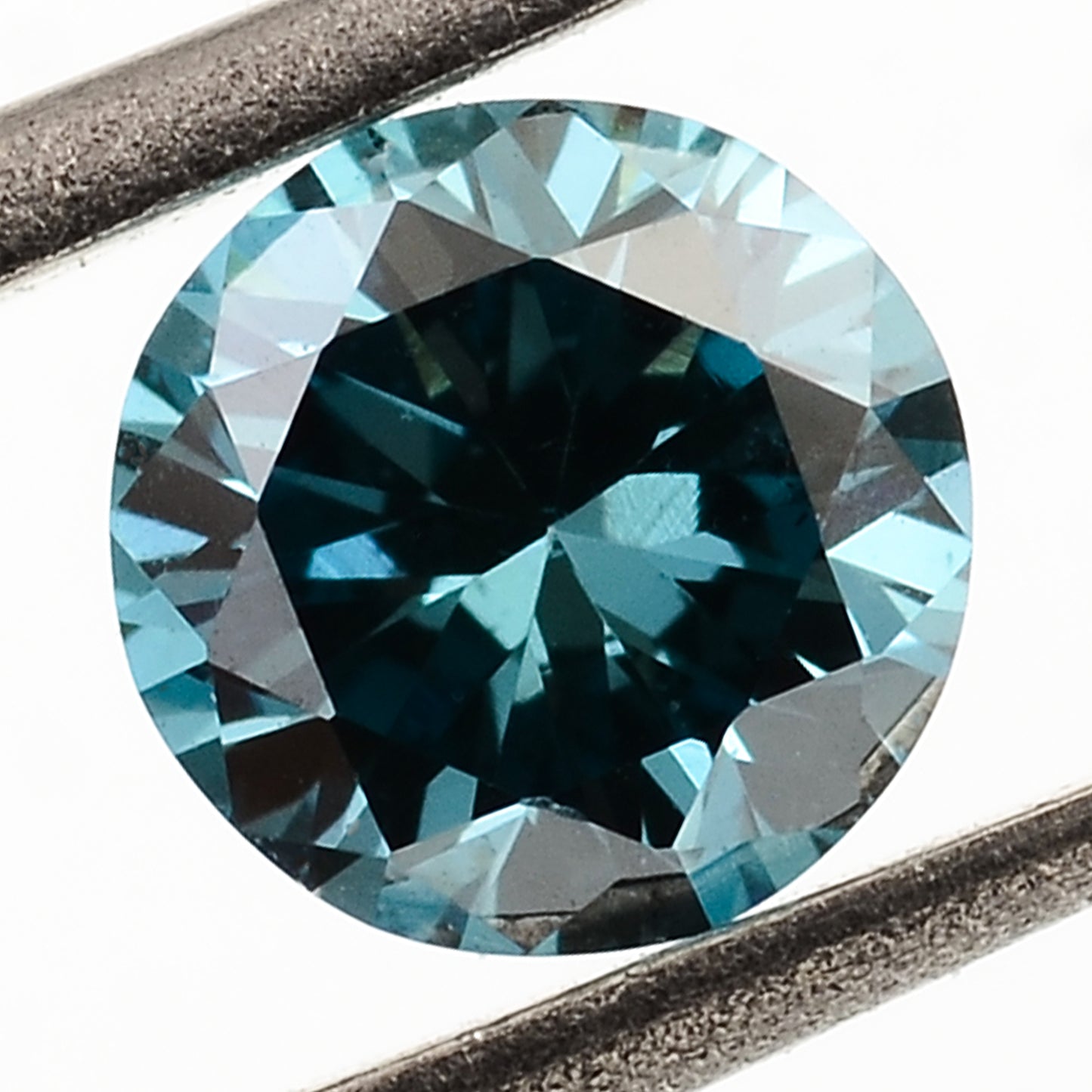 0.76 Blue Diamond Round Loose Gemstone