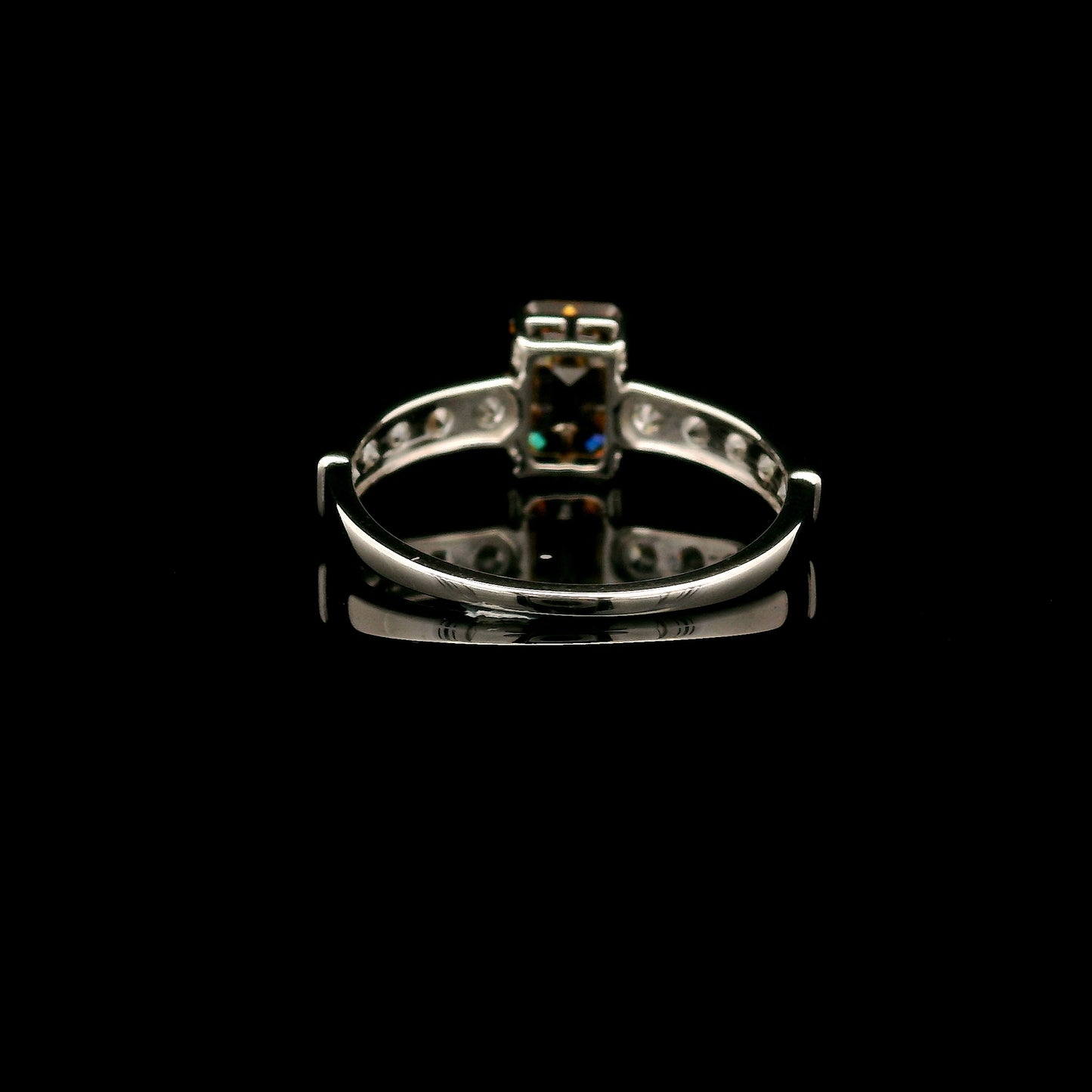 2.13 Carats Red Lab Grown Diamond 14K Gold Ring