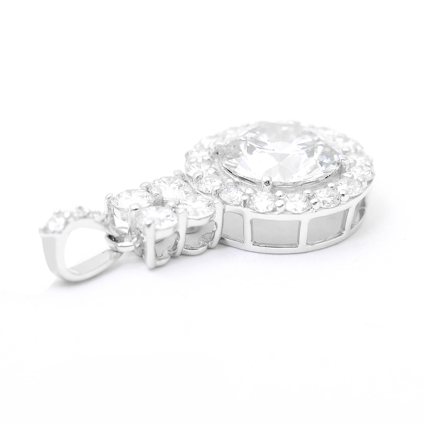 2.37 Carats Lab Grown Diamond 14K Gold Pendant
