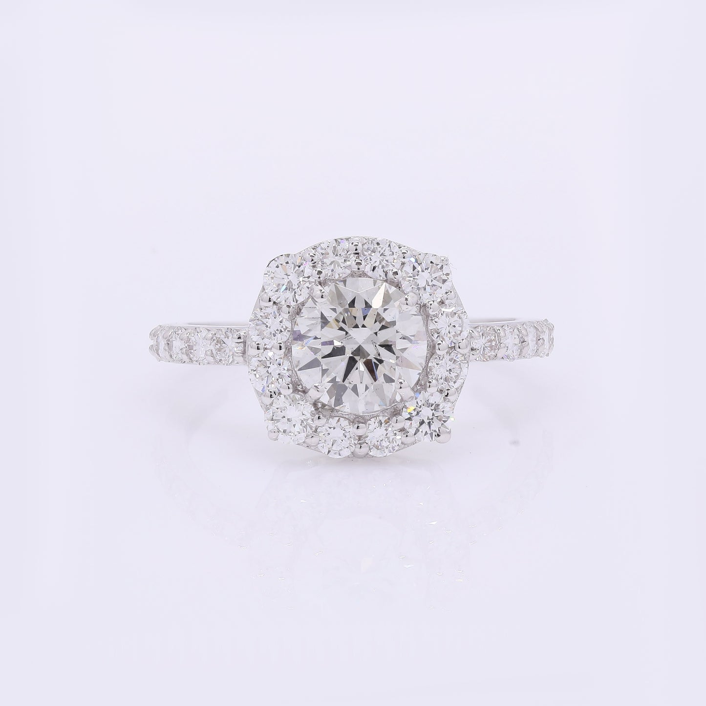 2.05 Carats Lab Grown Diamond 14K Gold Ring