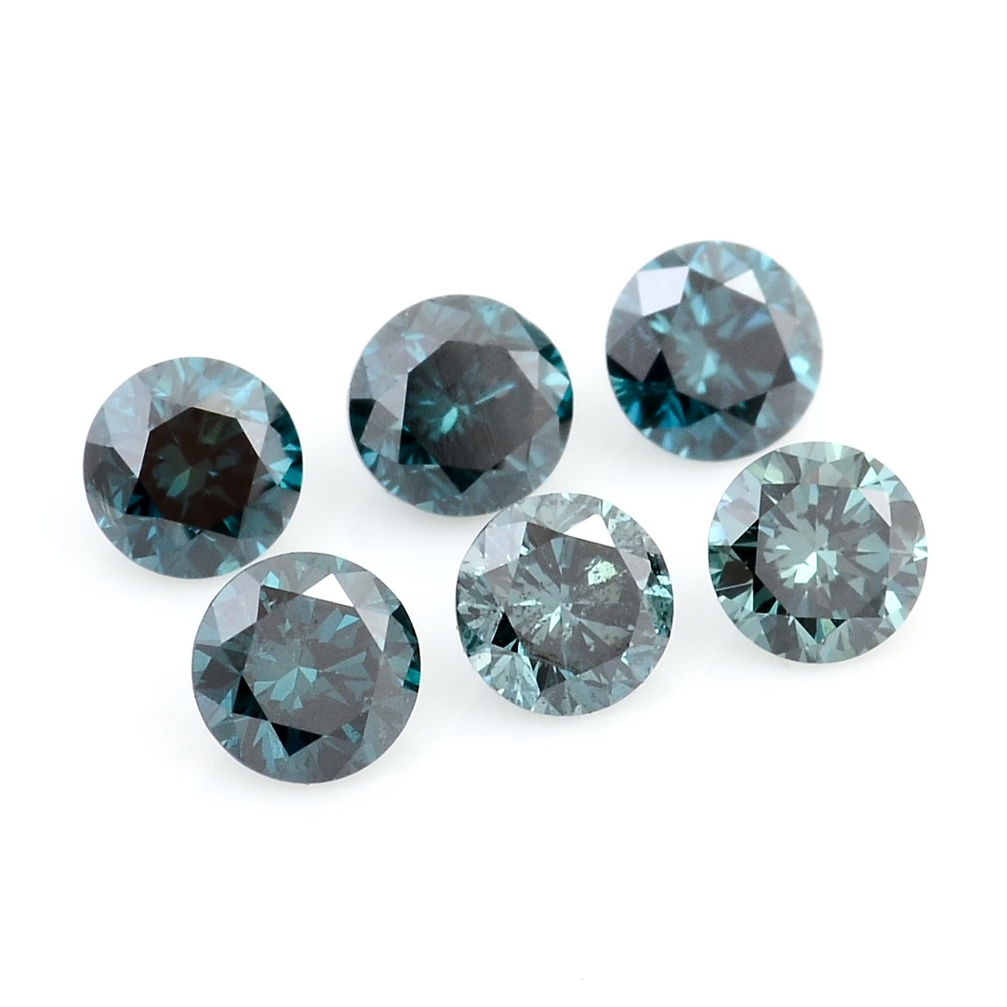 0.54 Blue Diamond Round Loose Gemstone