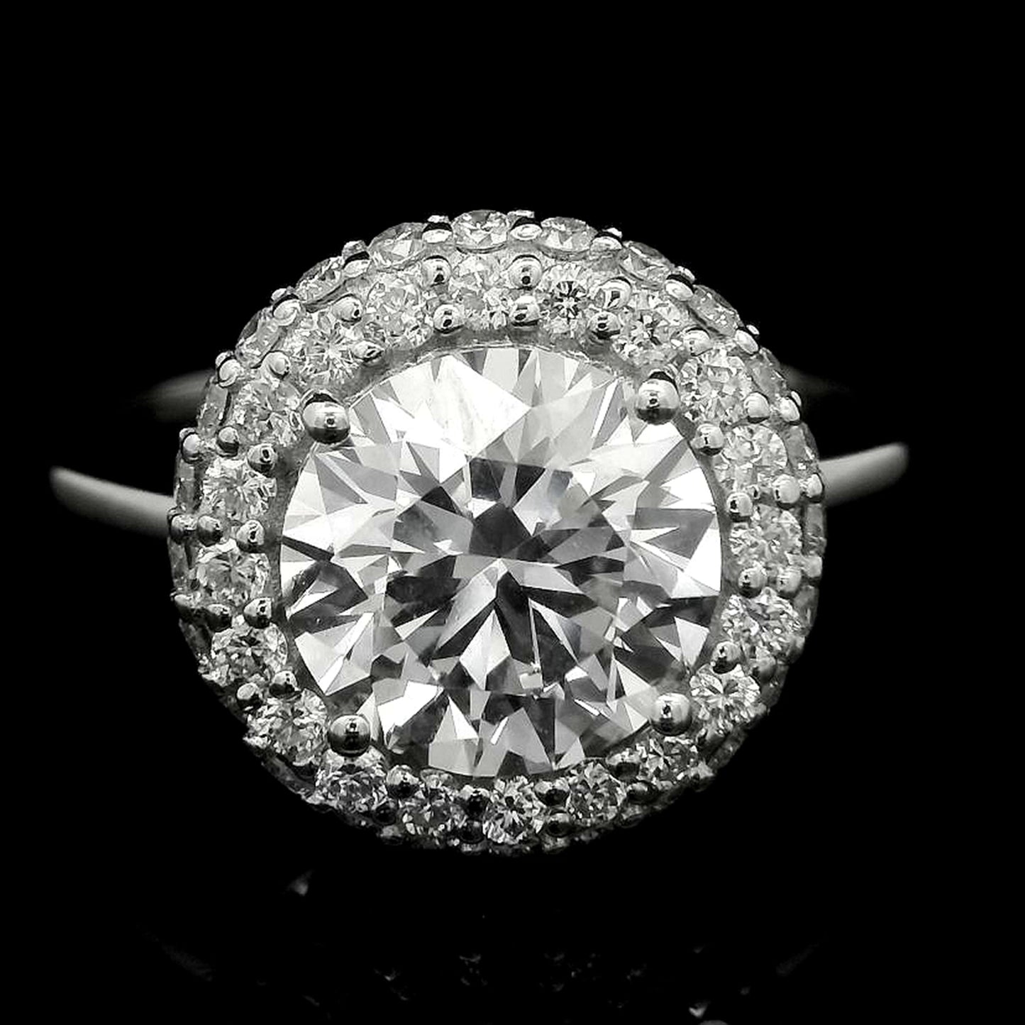 2.57 Carats Lab Grown Diamond 14K Gold Ring