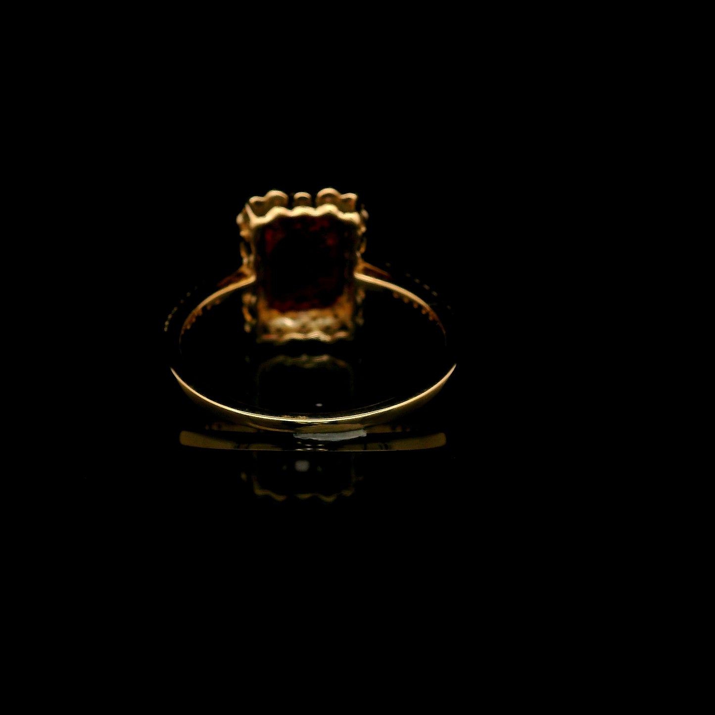3.06 Ct Emerald Mixed Cut Lab Grown Ruby 14K Gold Ring