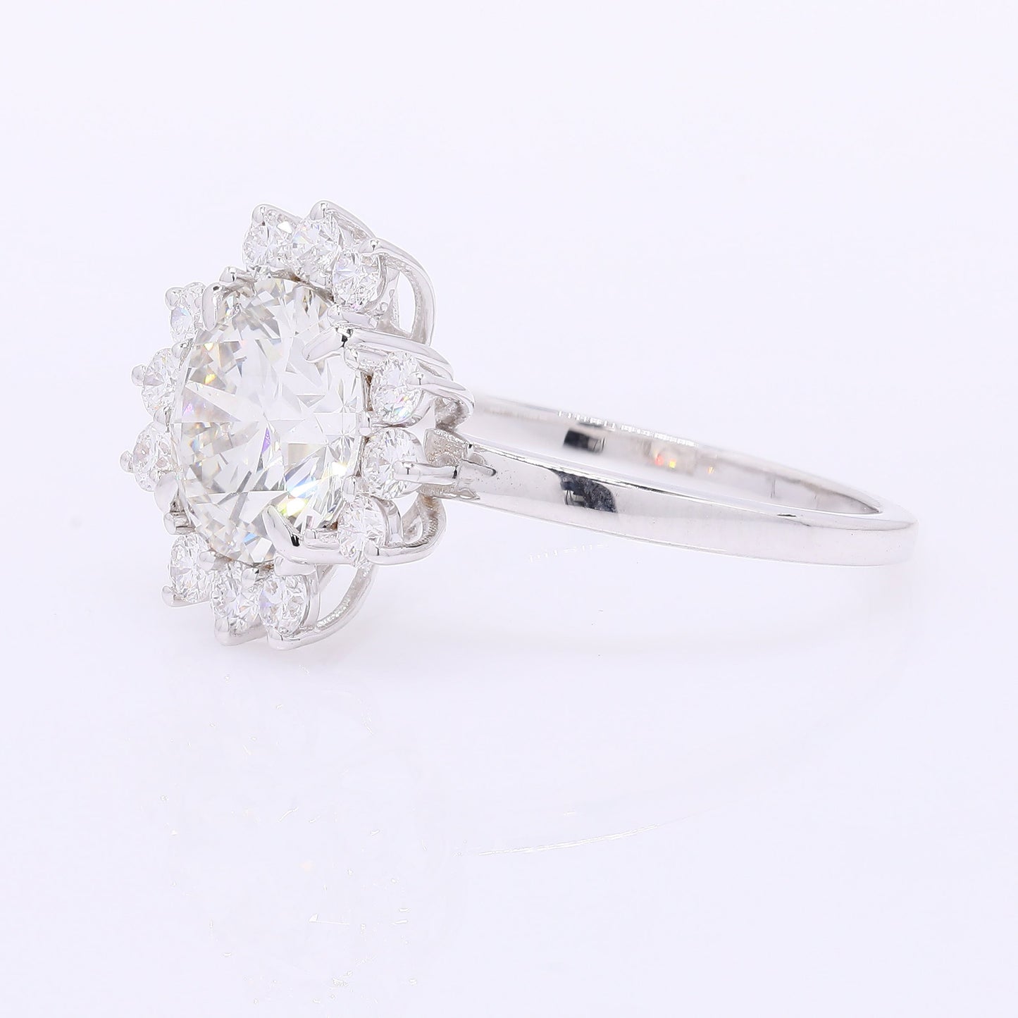 2.37 Carats Lab Grown Diamond 14K Gold Ring