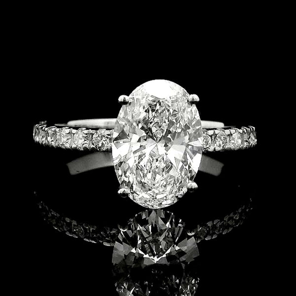2.36 Carats Lab Grown Diamond 950 Platinum Ring