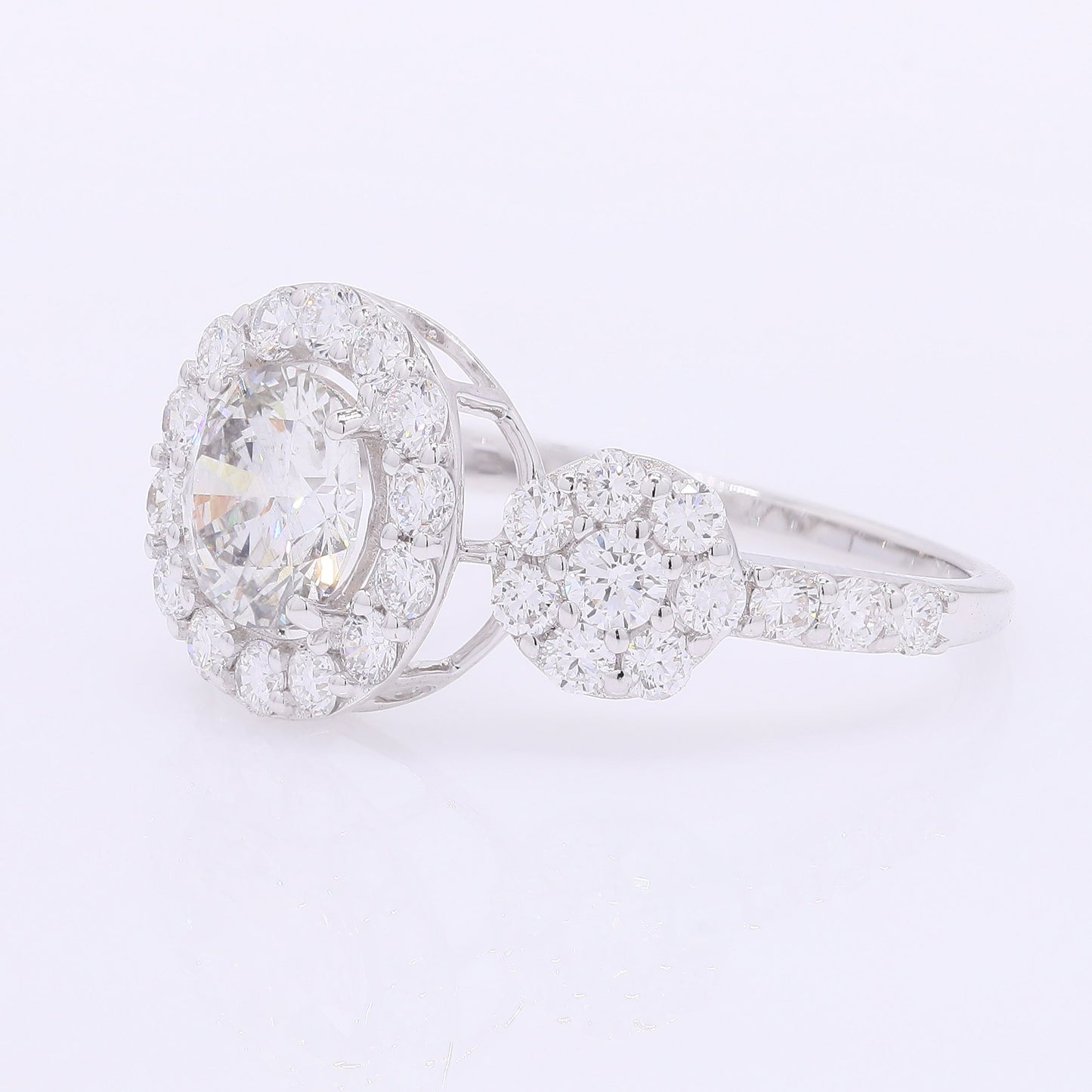2.12 Carats Lab Grown Diamond 14K Gold Ring