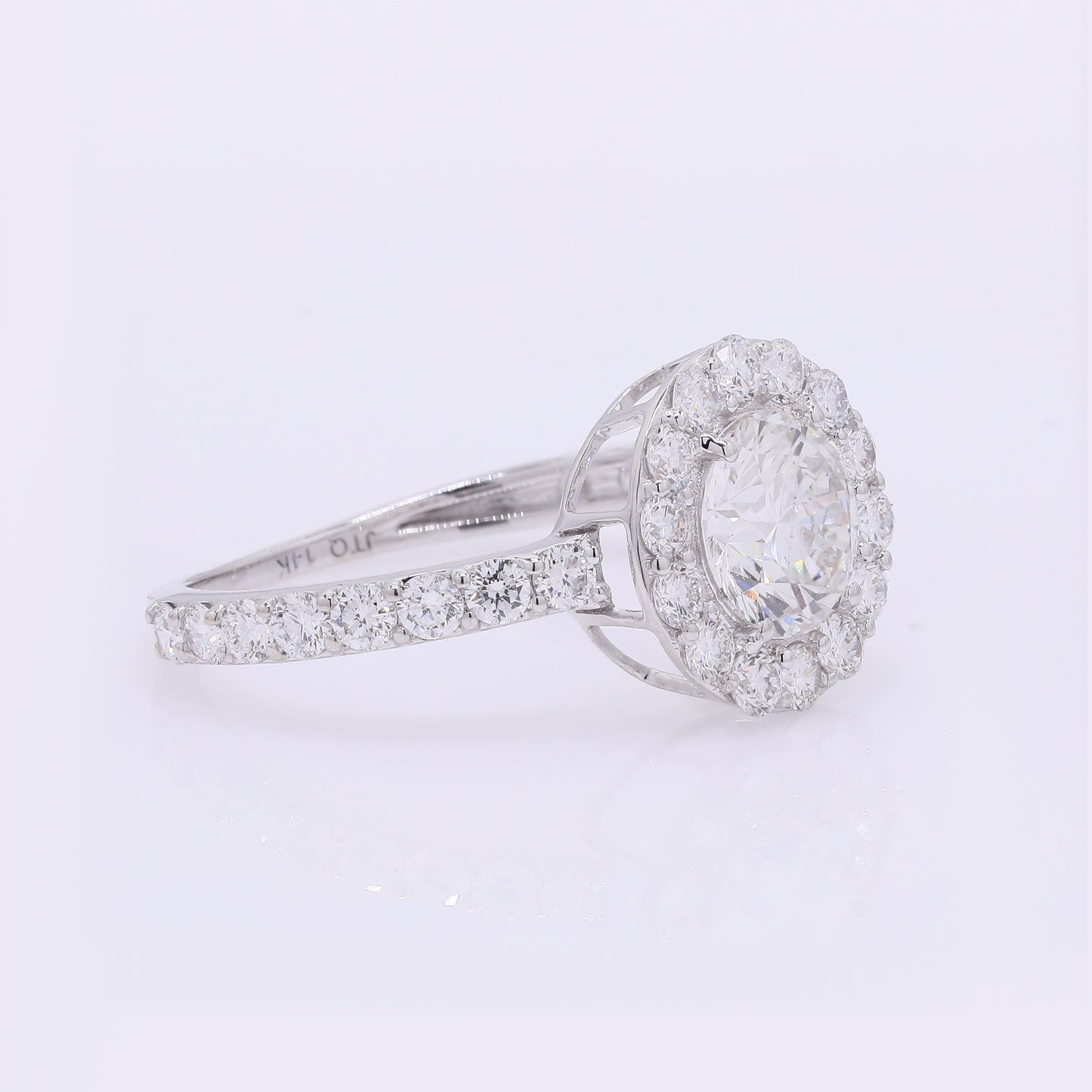 2.00 Carats Lab Grown Diamond 14K Gold Ring