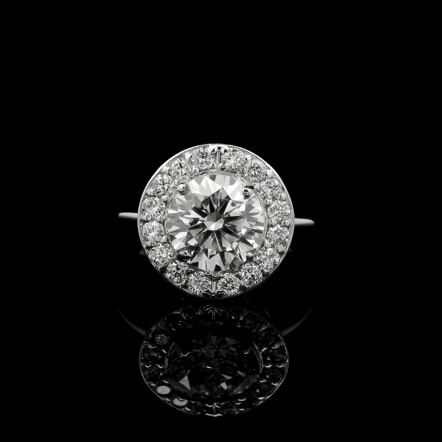 2.11 Carats Lab Grown Diamond 14K Gold Ring