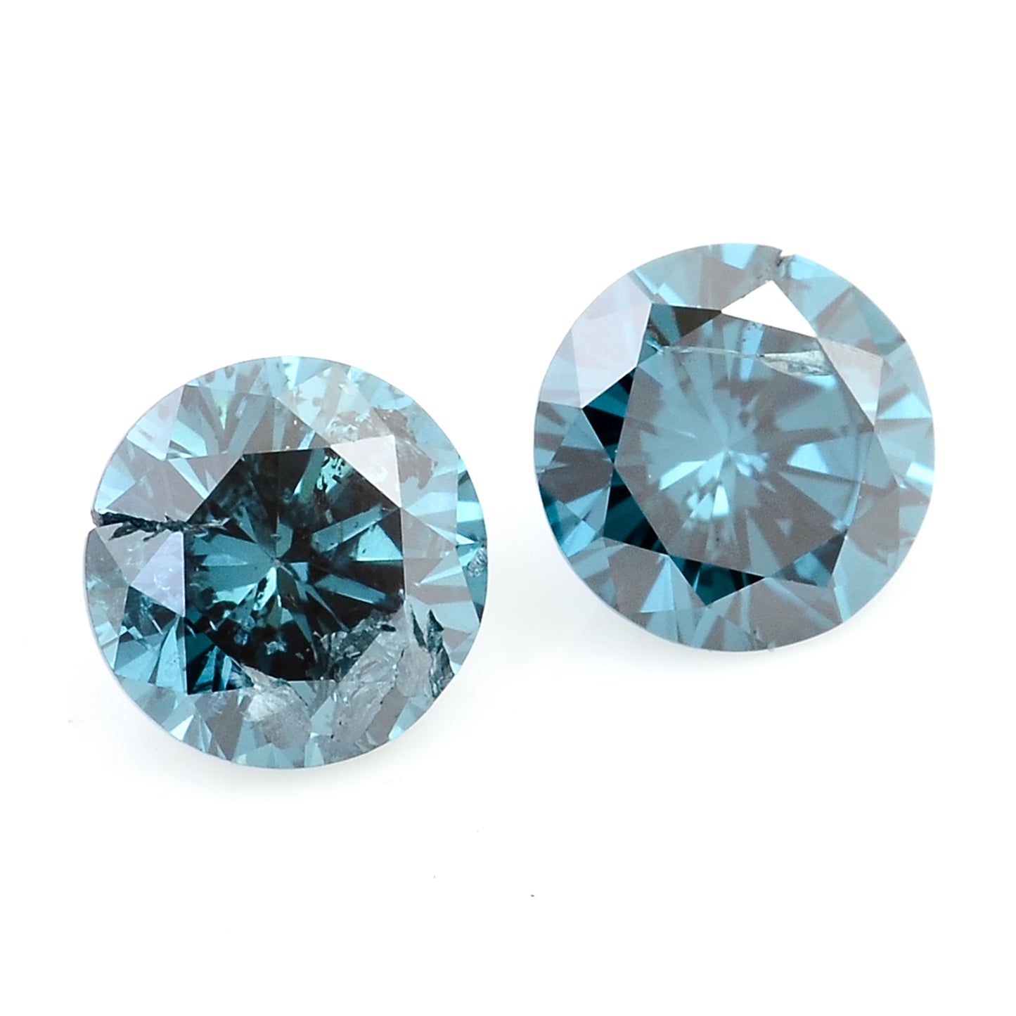 0.52 Blue Diamond Round Loose Gemstone