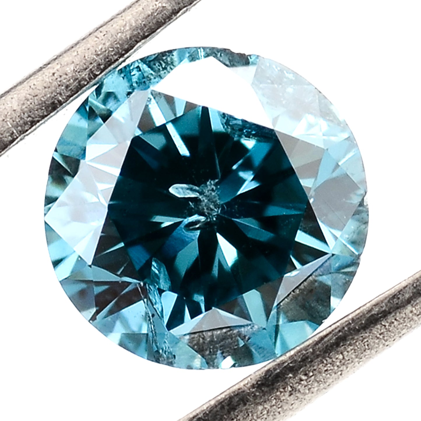 0.24 Blue Diamond Round Loose Gemstone