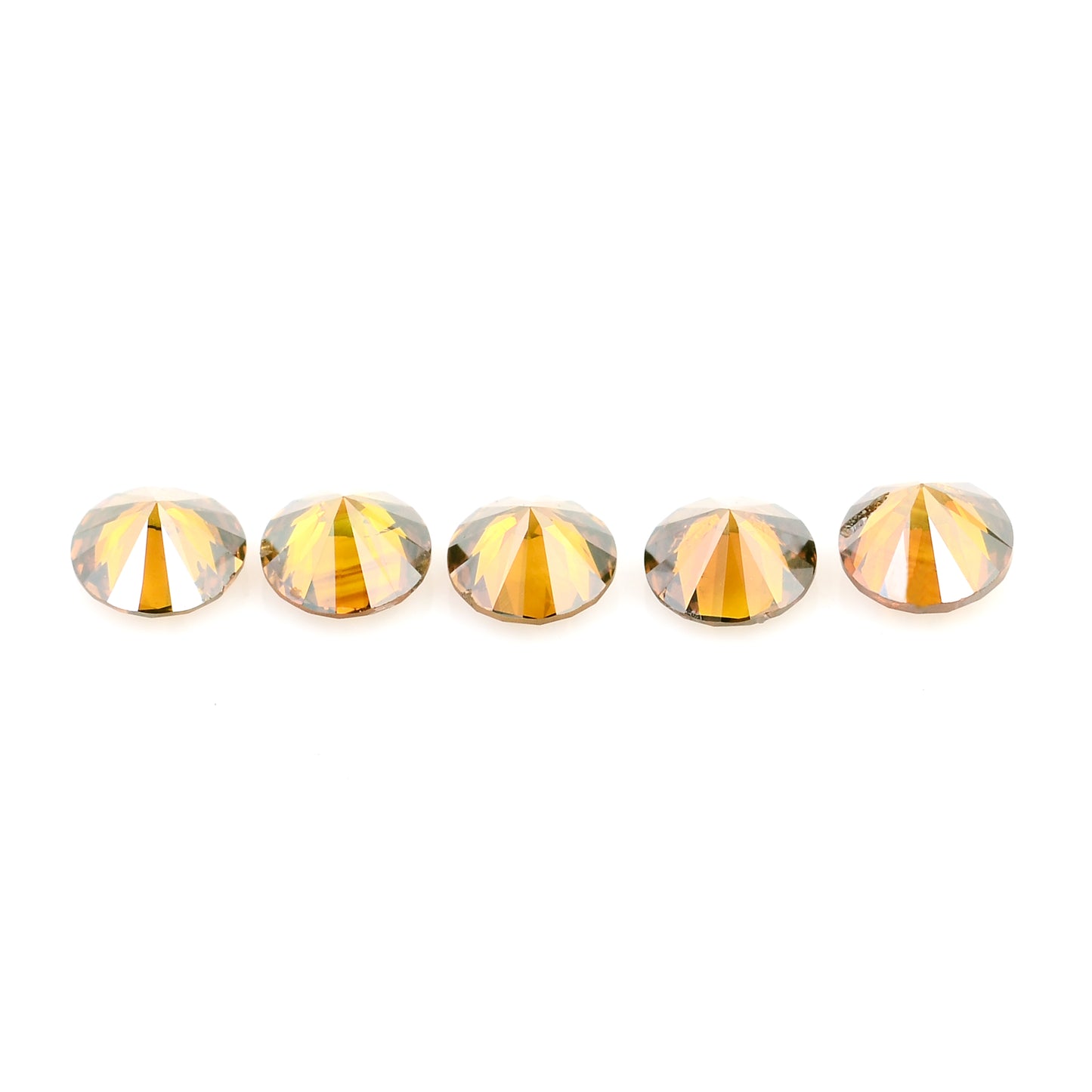 0.50 Red Diamond Round Loose Gemstone
