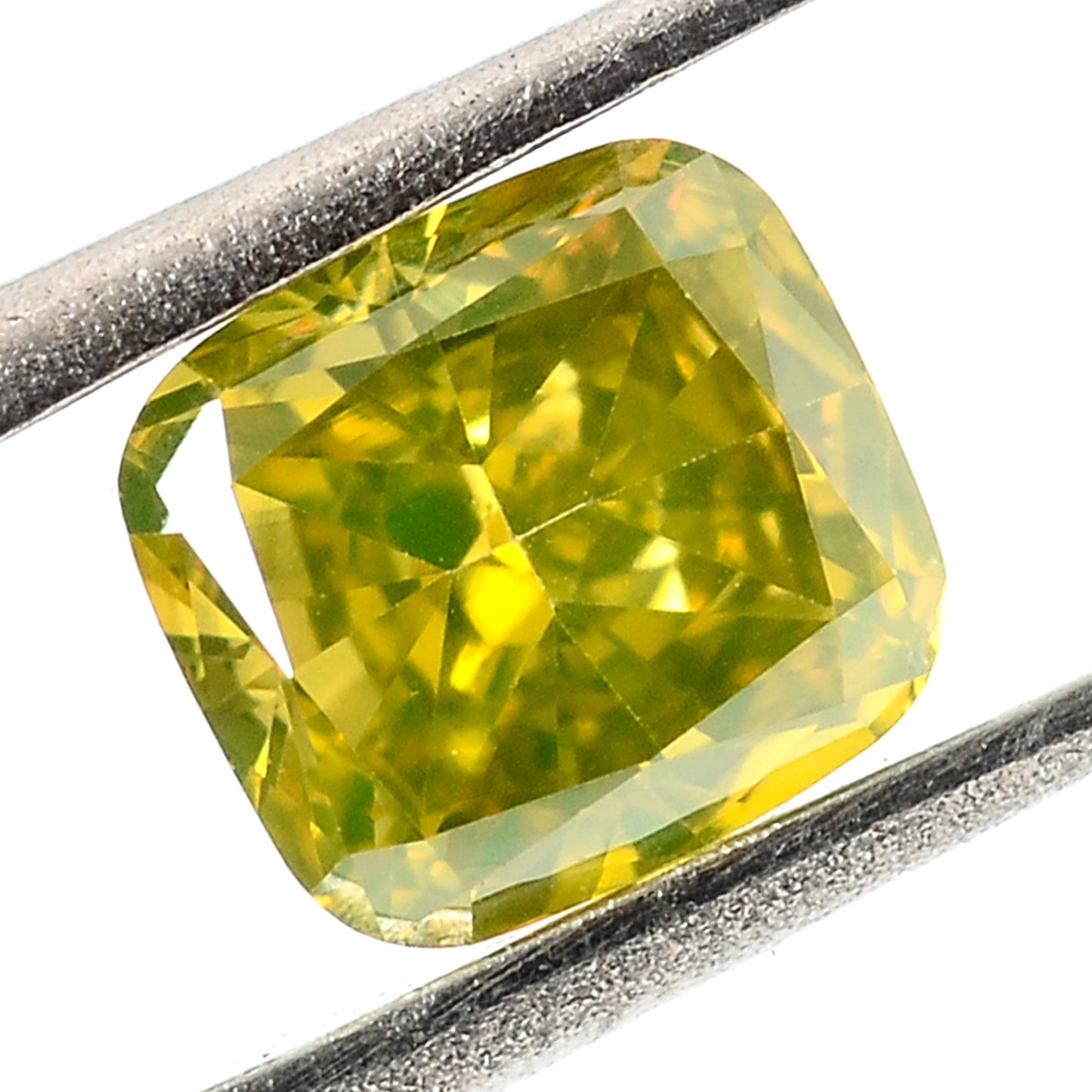 0.31 Carat Yellow Diamond Cushion Loose Gemstone