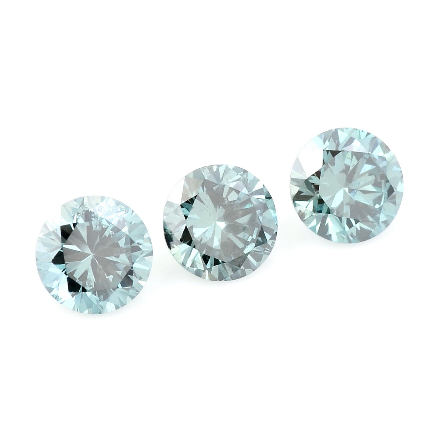 0.54 Blue Diamond Round Loose Gemstone