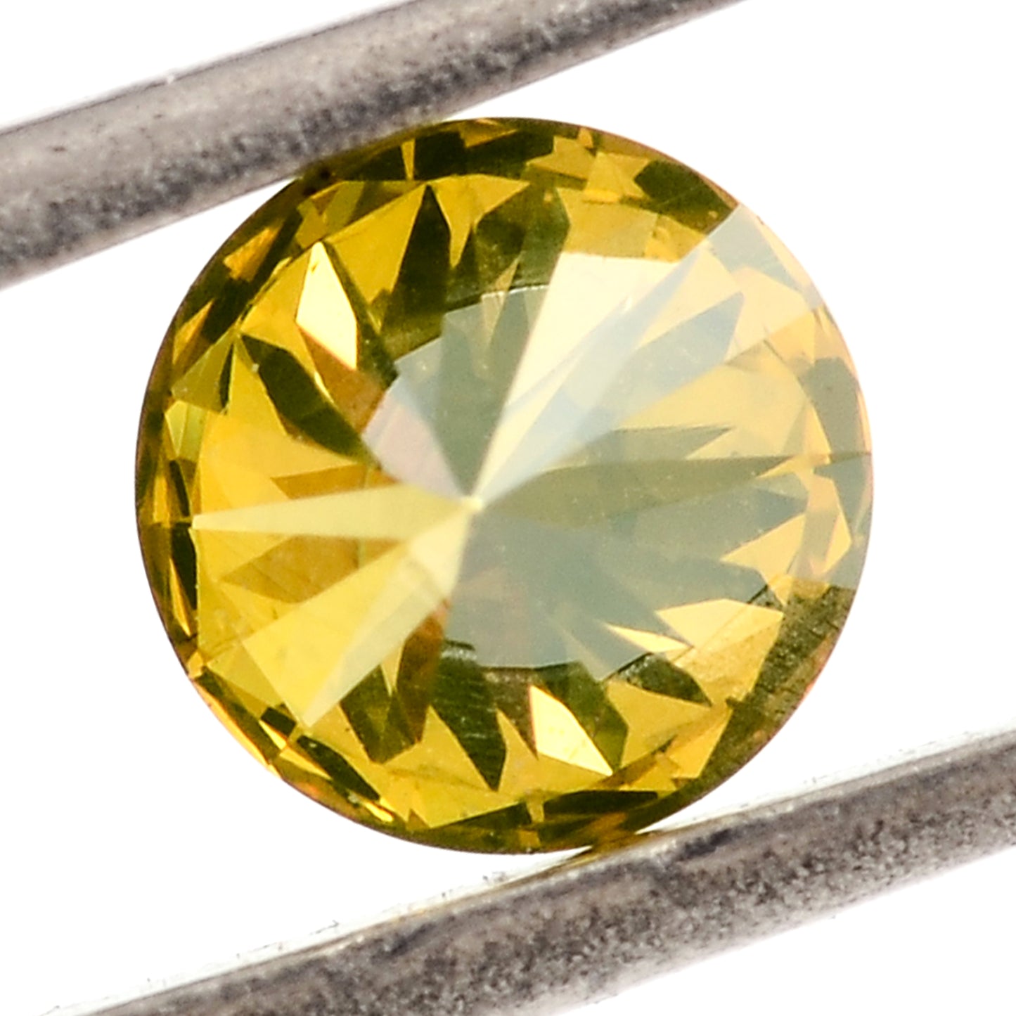 0.54 Yellow Diamond Round Loose Gemstone
