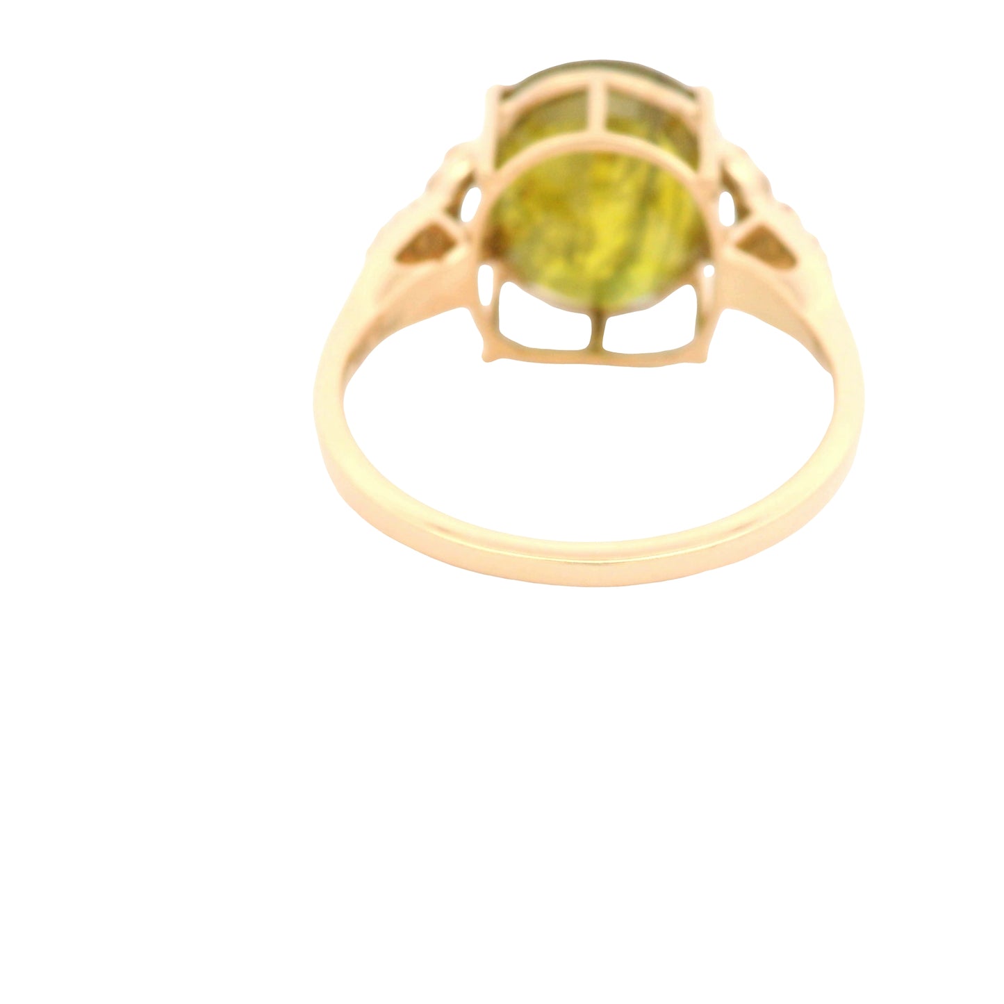 6.87 Ct Oval Fancy Sapphire 14K Gold Ring