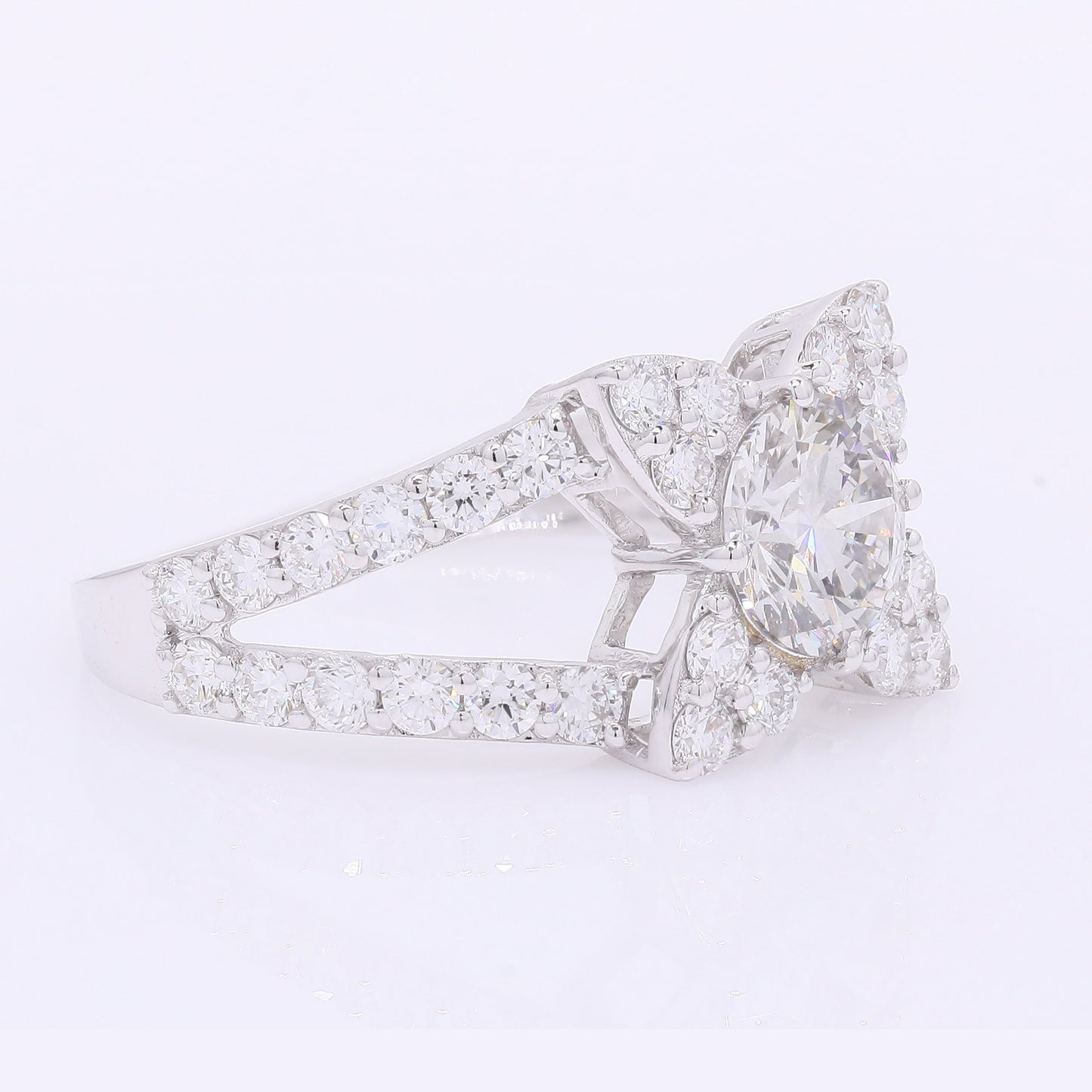 2.11 Carats Lab Grown Diamond 14K Gold Ring