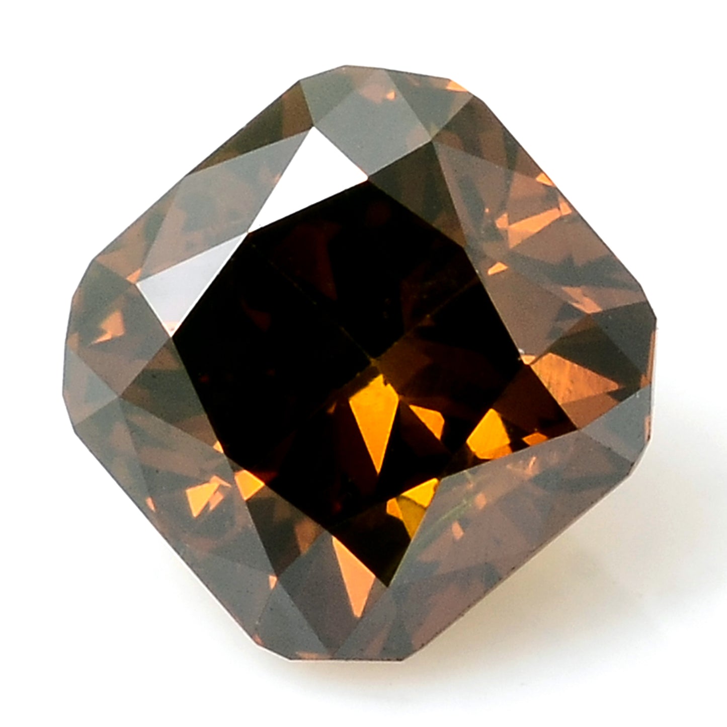 0.45 Carat Red Diamond Octagon Loose Gemstone