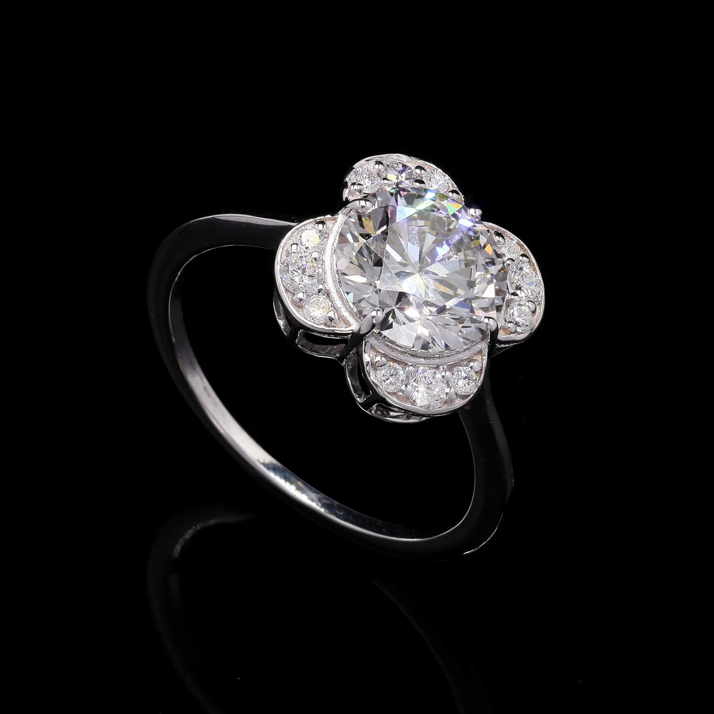 2.31 Carats Lab Grown Diamond 14K Gold Ring