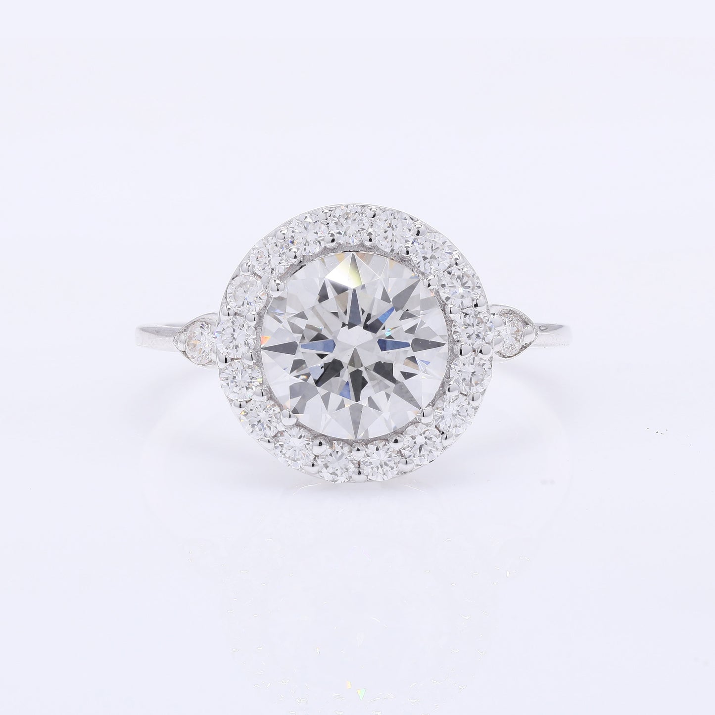 2.58 Carats Lab Grown Diamond 14K Gold Ring