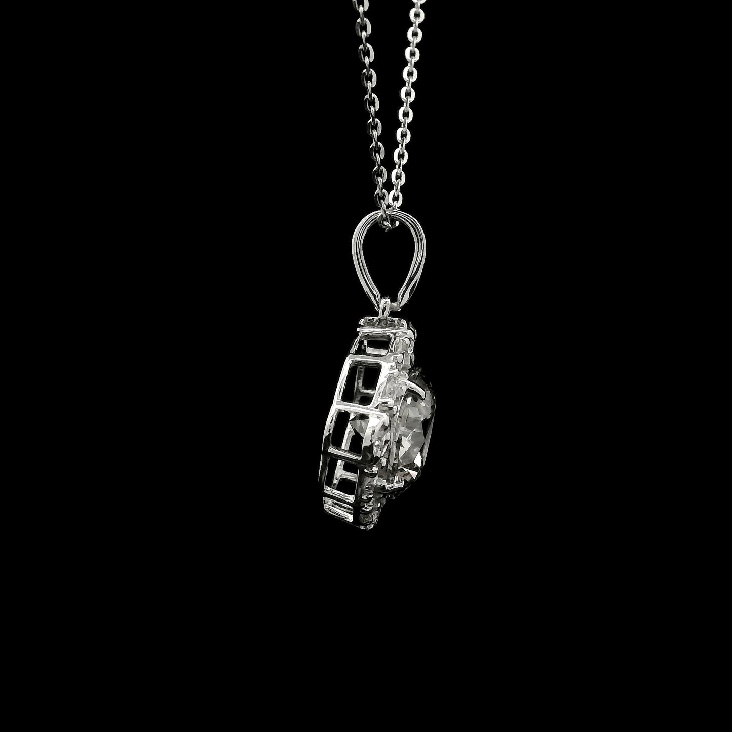 2.46 Carats Lab Grown Diamond 14K Gold Pendant