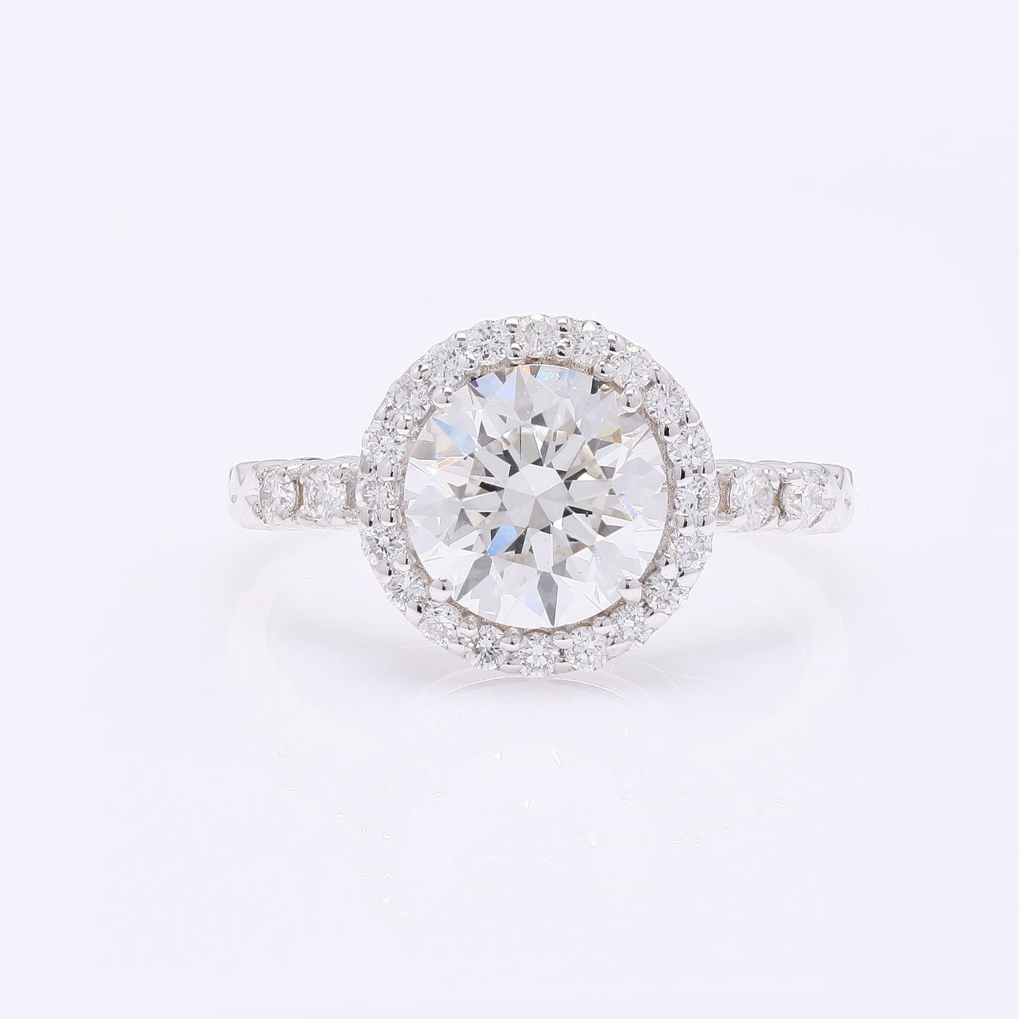 2.37 Carats Lab Grown Diamond 14K Gold Ring