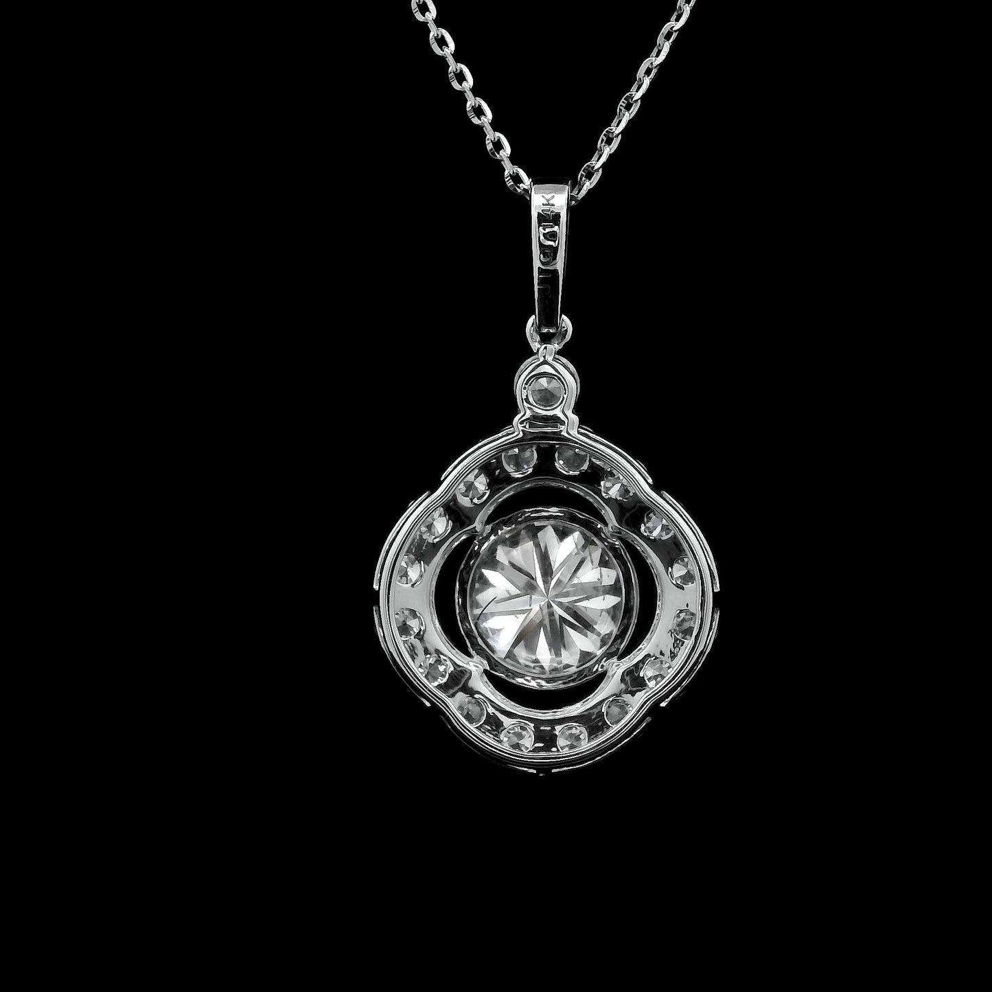 2.32 Carats Lab Grown Diamond 14K Gold Pendant