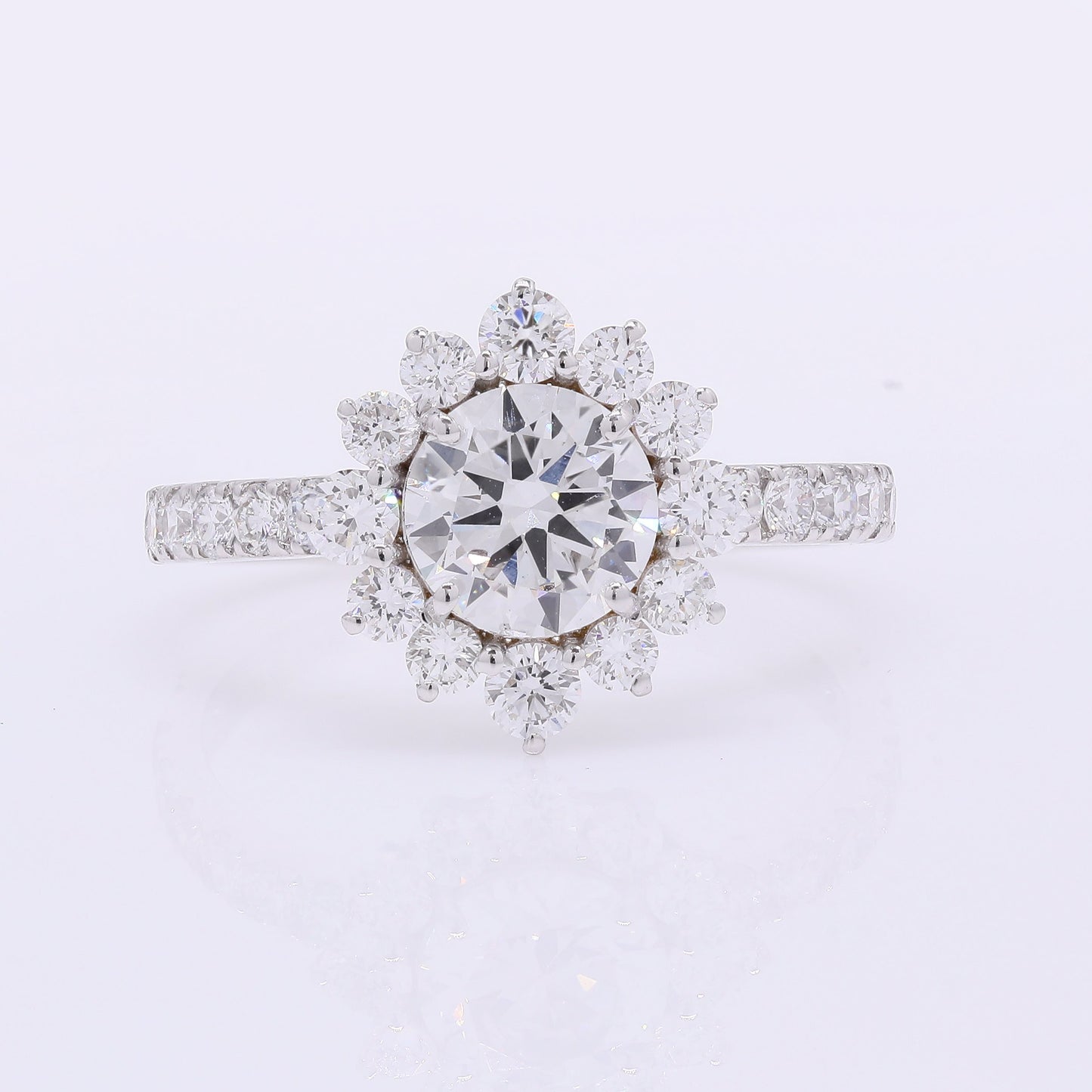 2.01 Carats Lab Grown Diamond 14K Gold Ring