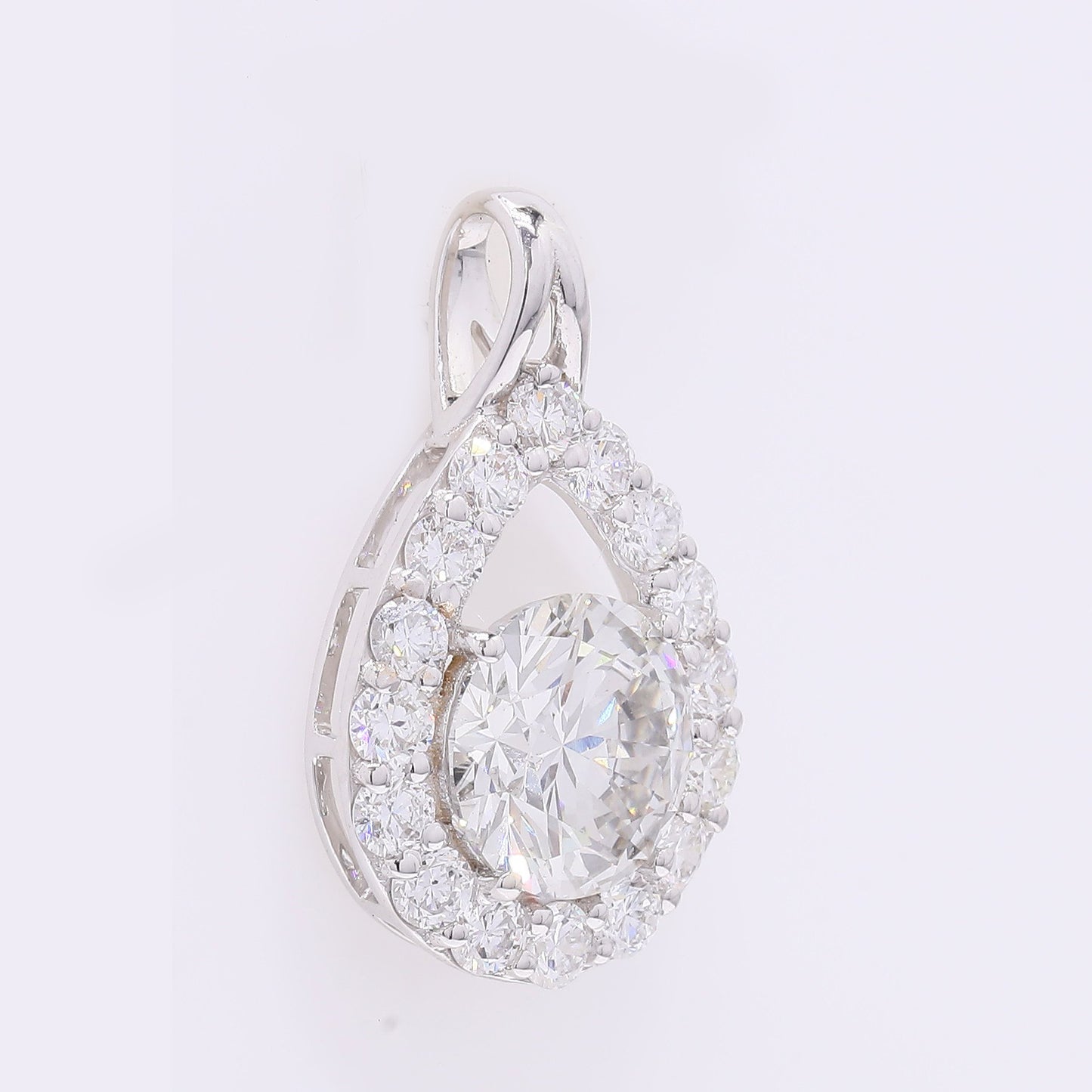 2.17 Carats Lab Grown Diamond 14K Gold Pendant