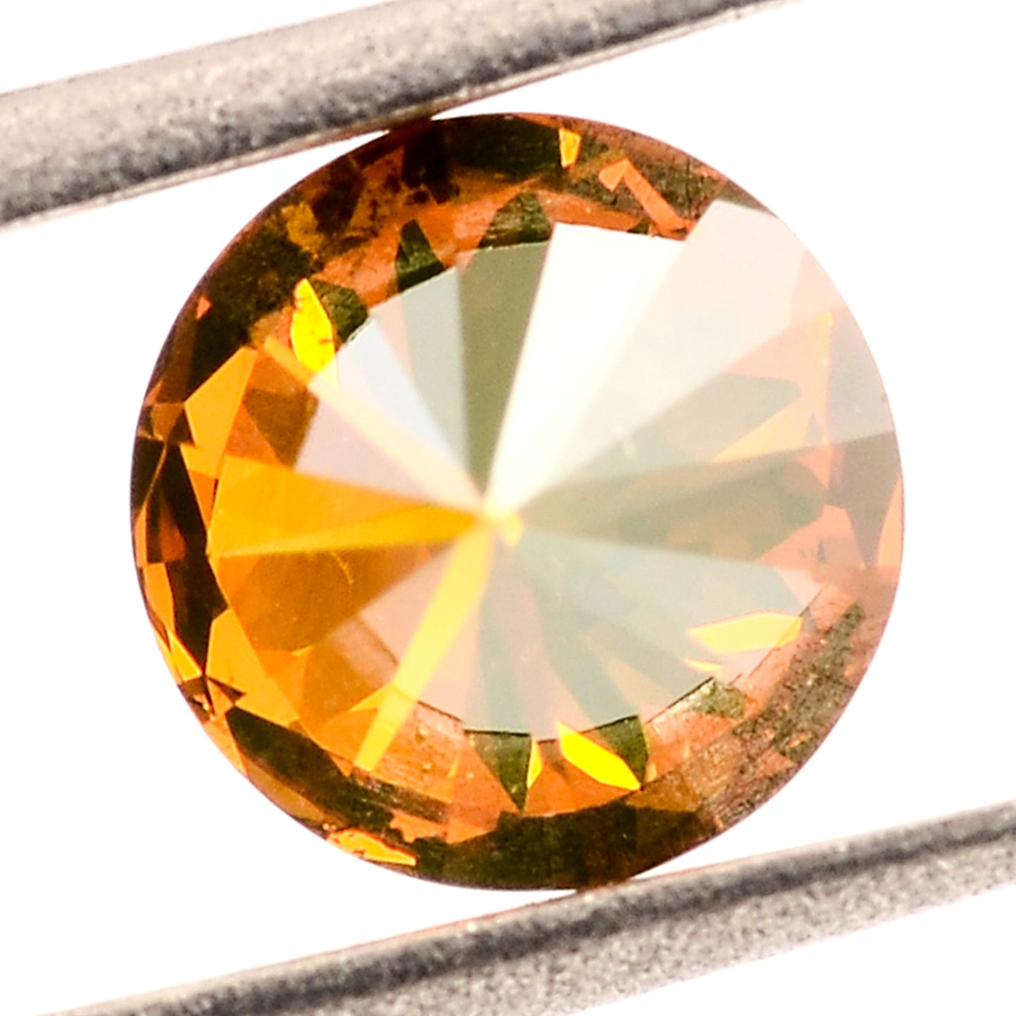0.26 Red Diamond Round Loose Gemstone