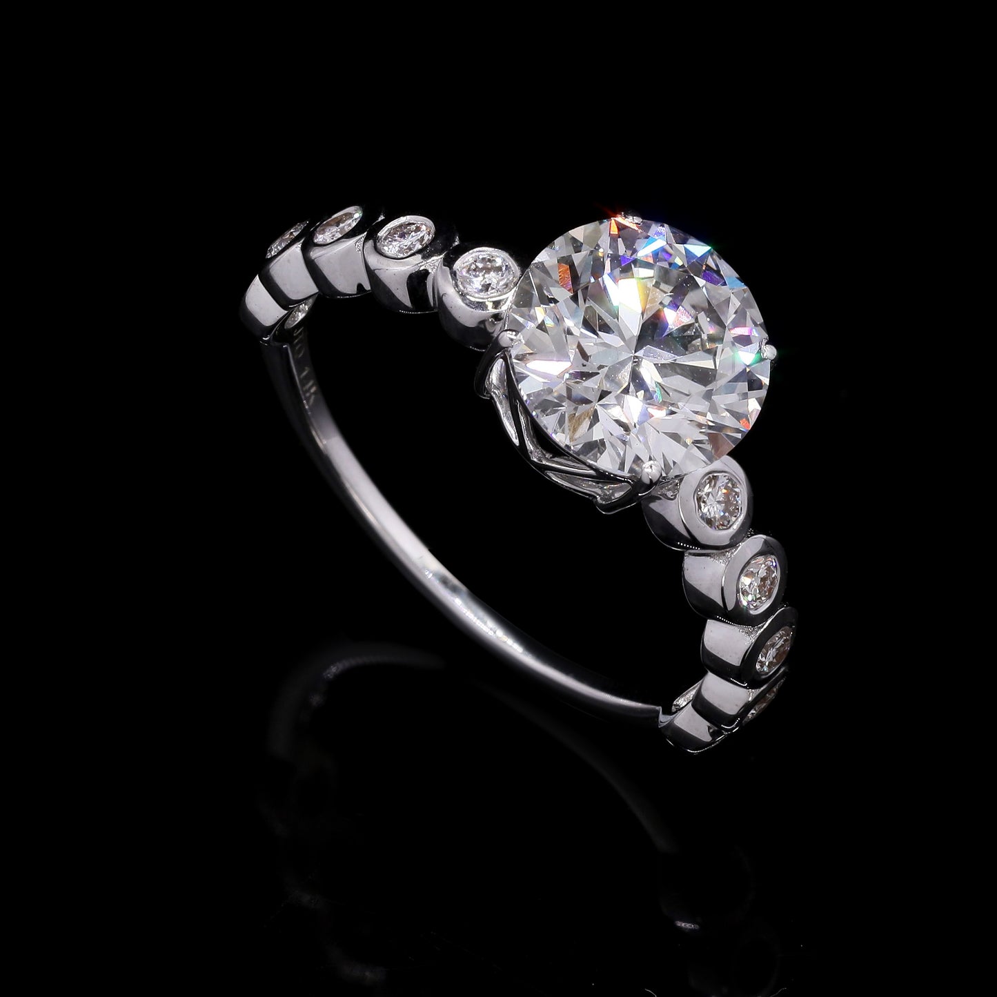 2.38 Carats Lab Grown Diamond 14K Gold Ring