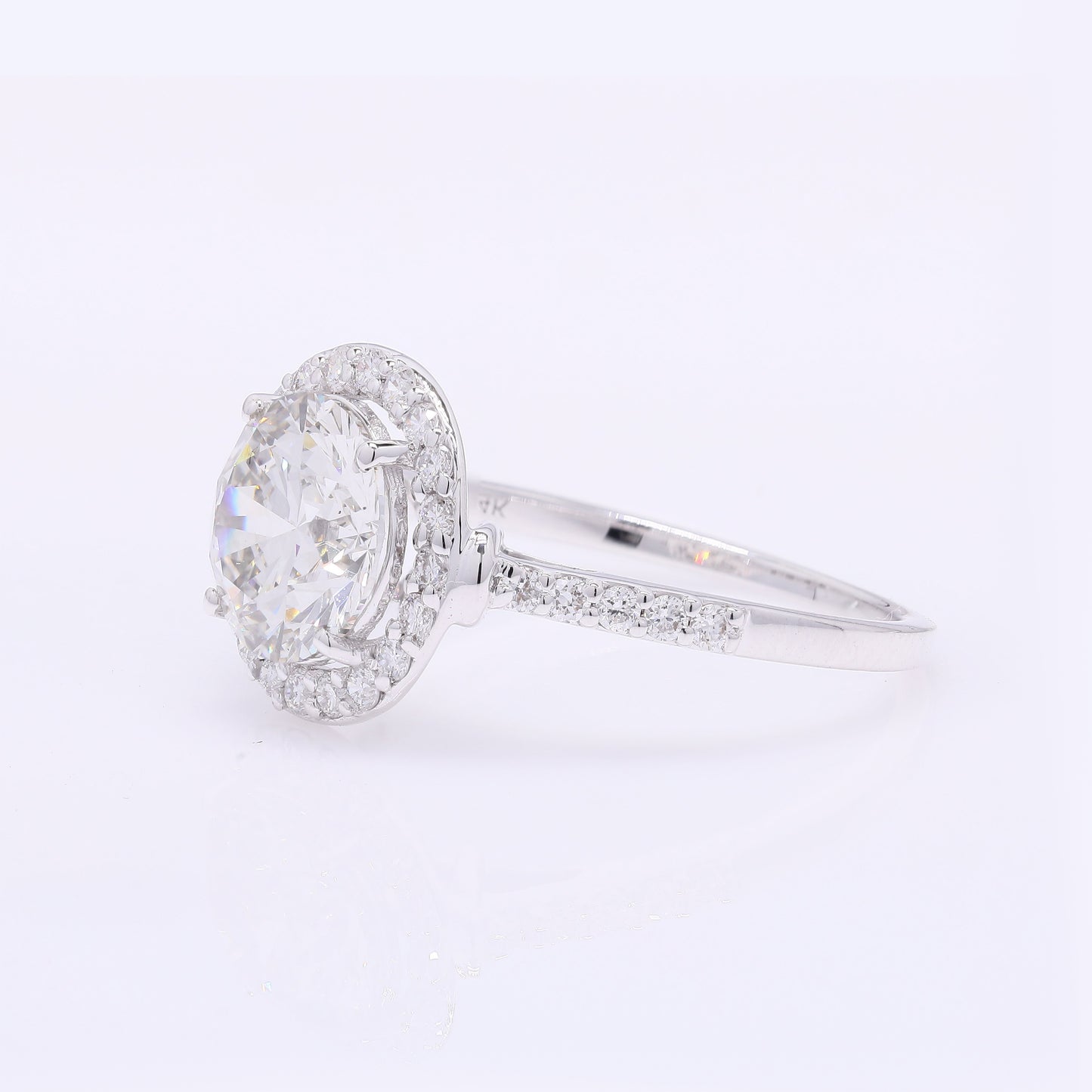 2.47 Carats Lab Grown Diamond 14K Gold Ring
