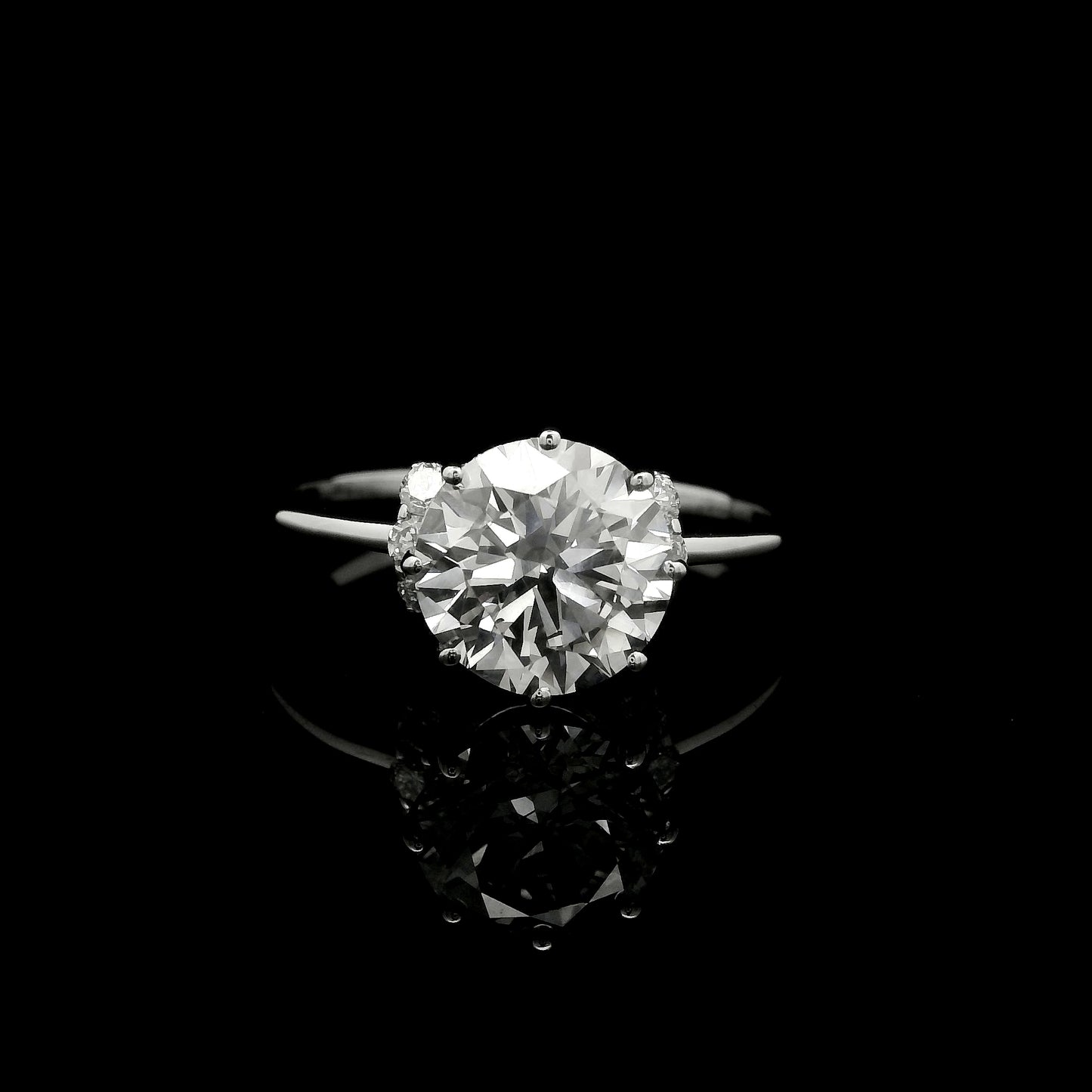 2.20 Carats Lab Grown Diamond 14K Gold Ring