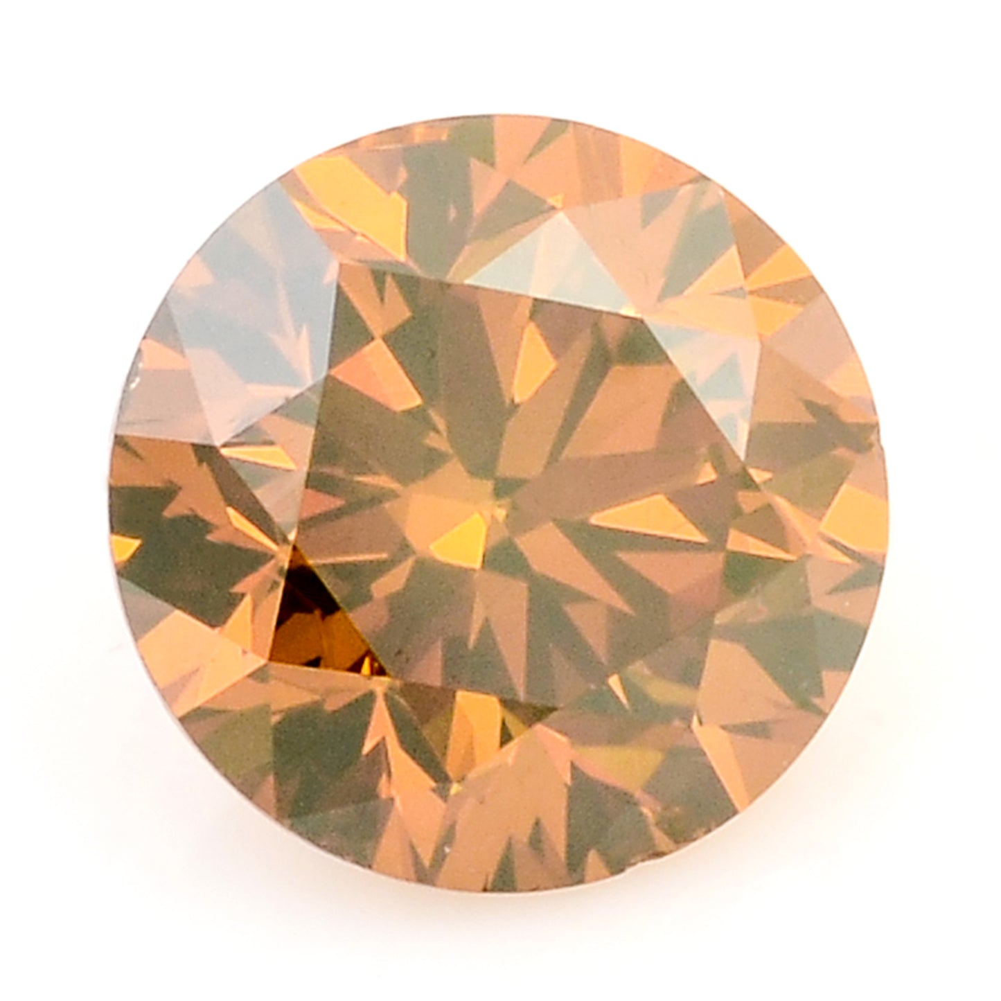 0.30 Red Diamond Round Loose Gemstone