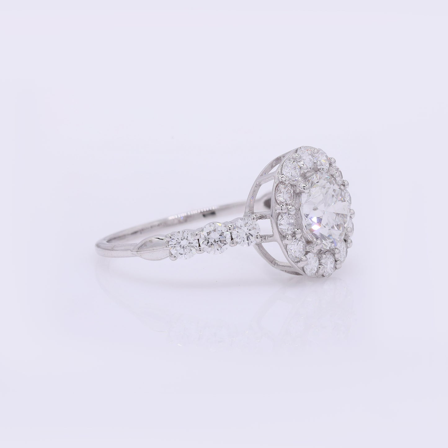 2.02 Carats Lab Grown Diamond 14K Gold Ring