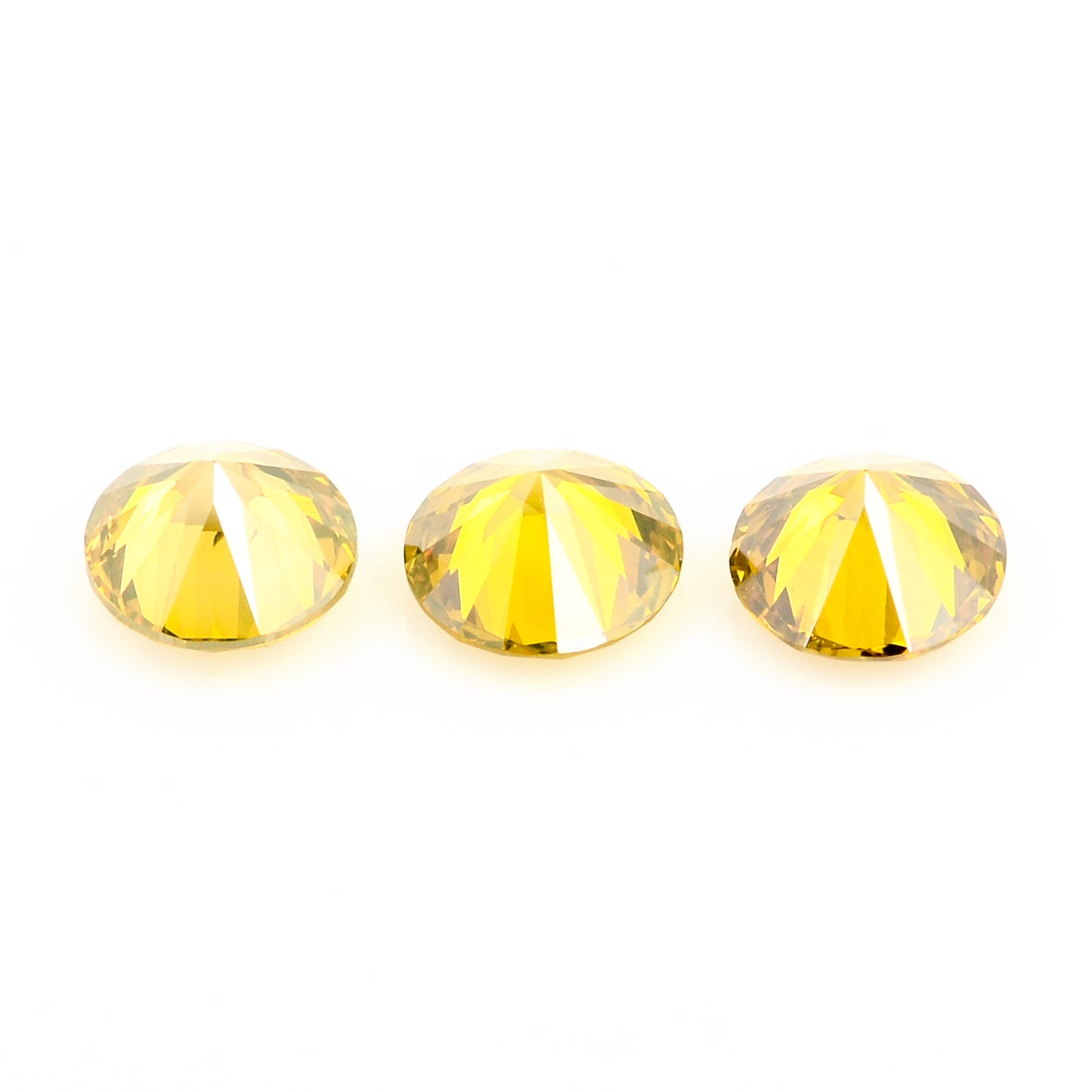 0.51 Yellow Diamond Round Loose Gemstone